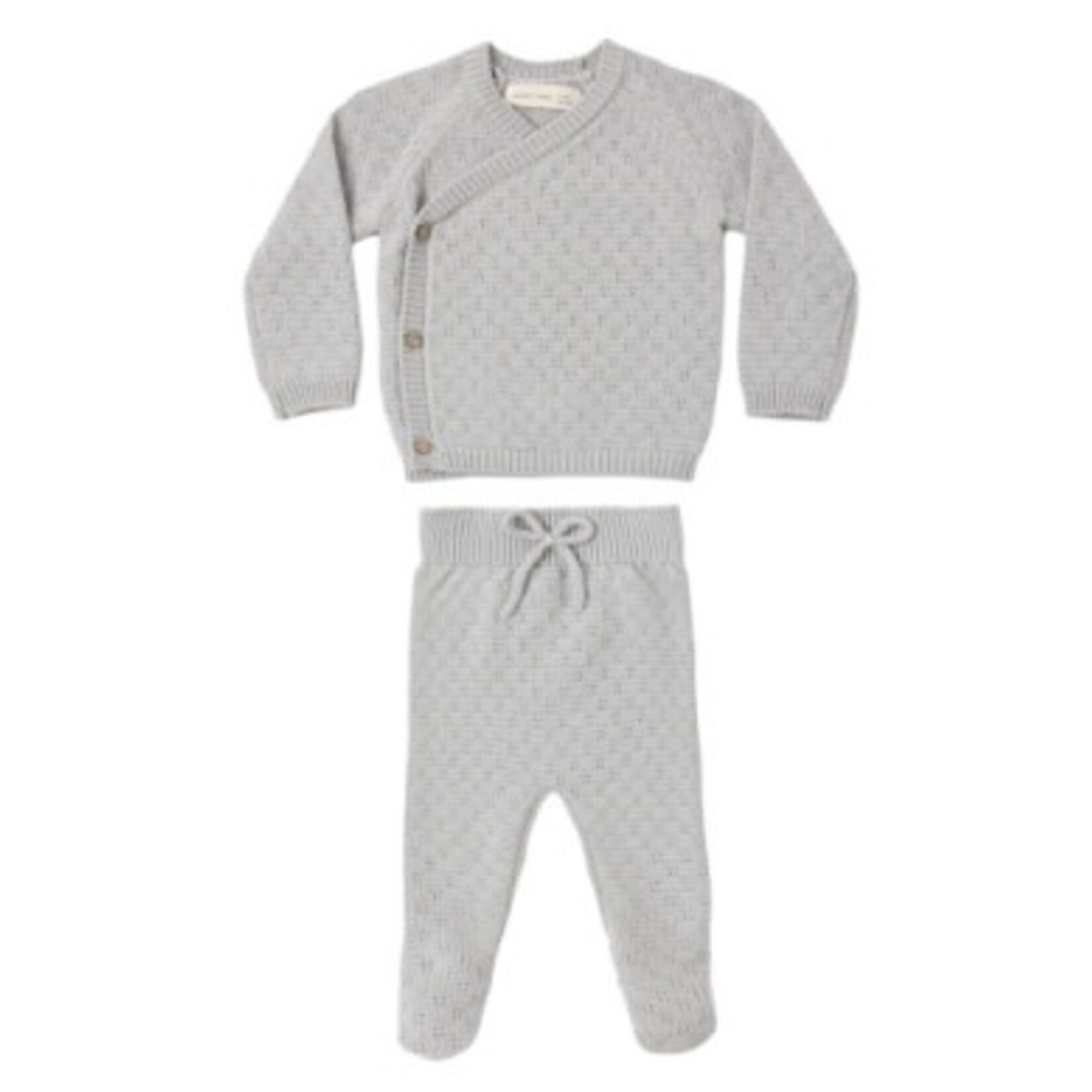 Quincy Mae Quincy Mae Cloud Knit Wrap Top & Pant Set