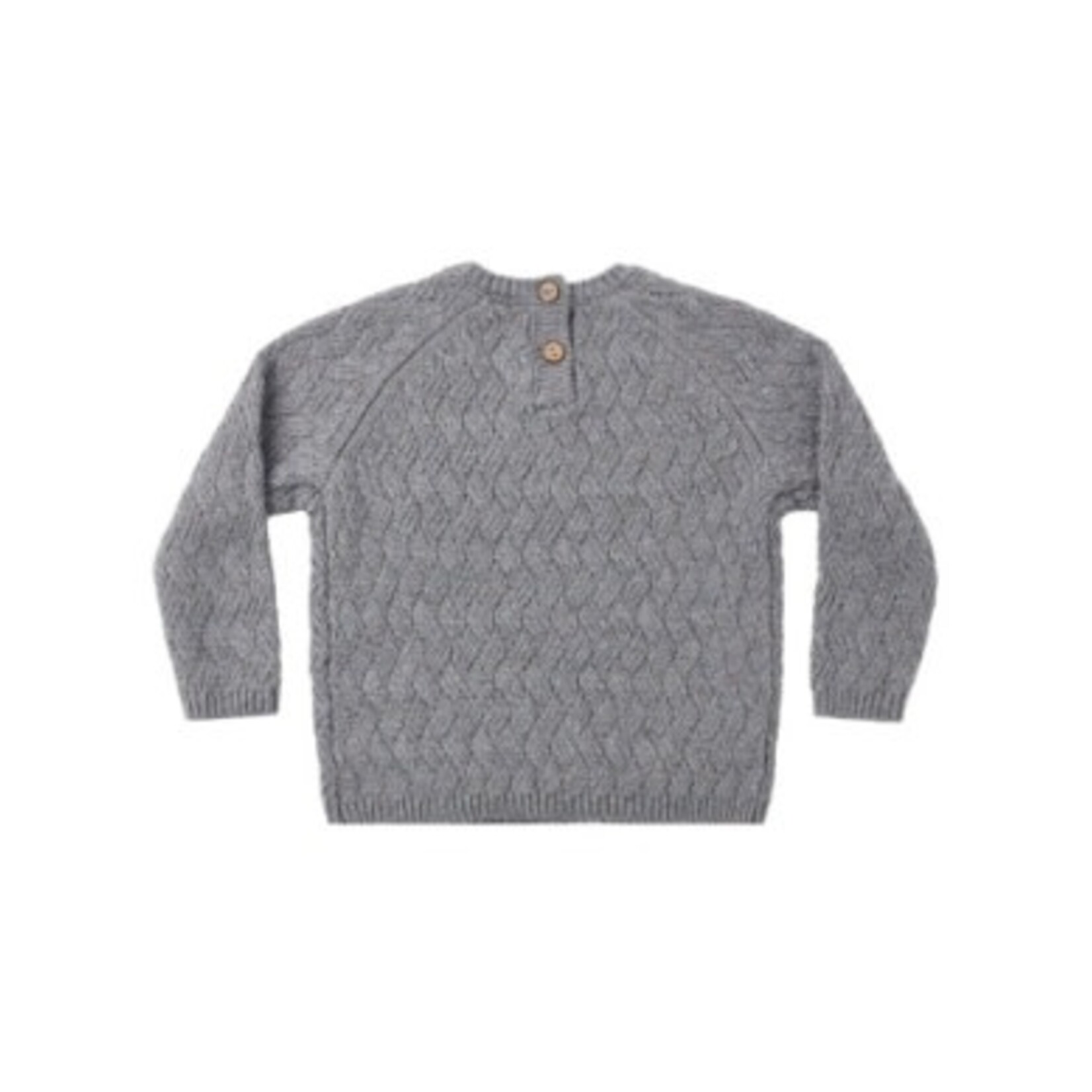 Quincy Mae Quincy Mae Heathered Slate Knit Sweater & Pant Set