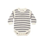 Quincy Mae Quincy Mae Slate Stripe Rex Romper