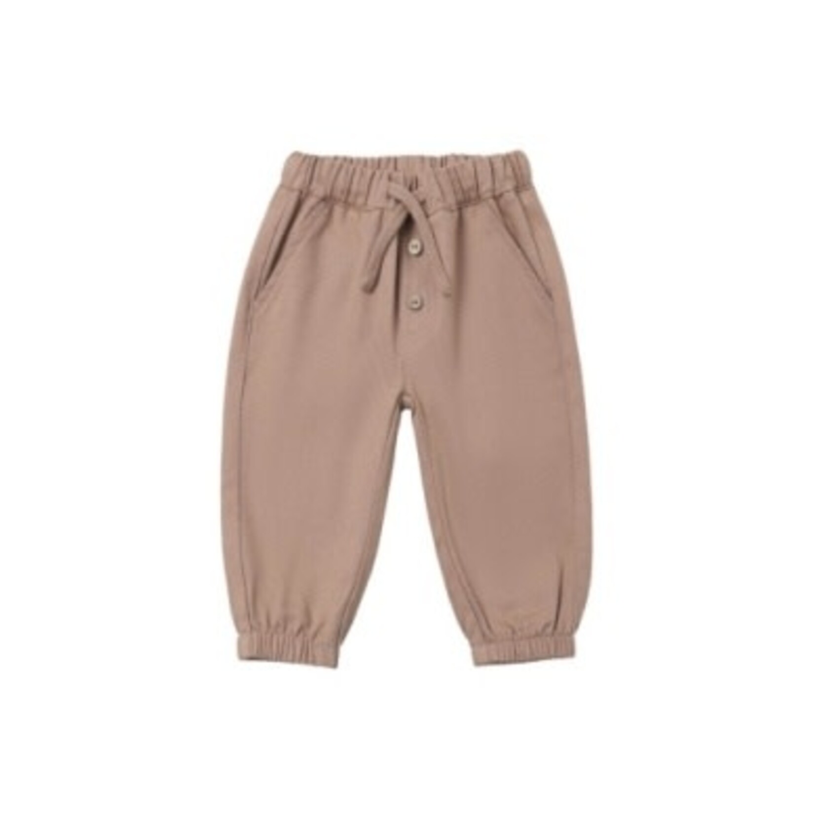 Quincy Mae Quincy Mae Almond L/S Raglan Tee & Giovani Pant Set