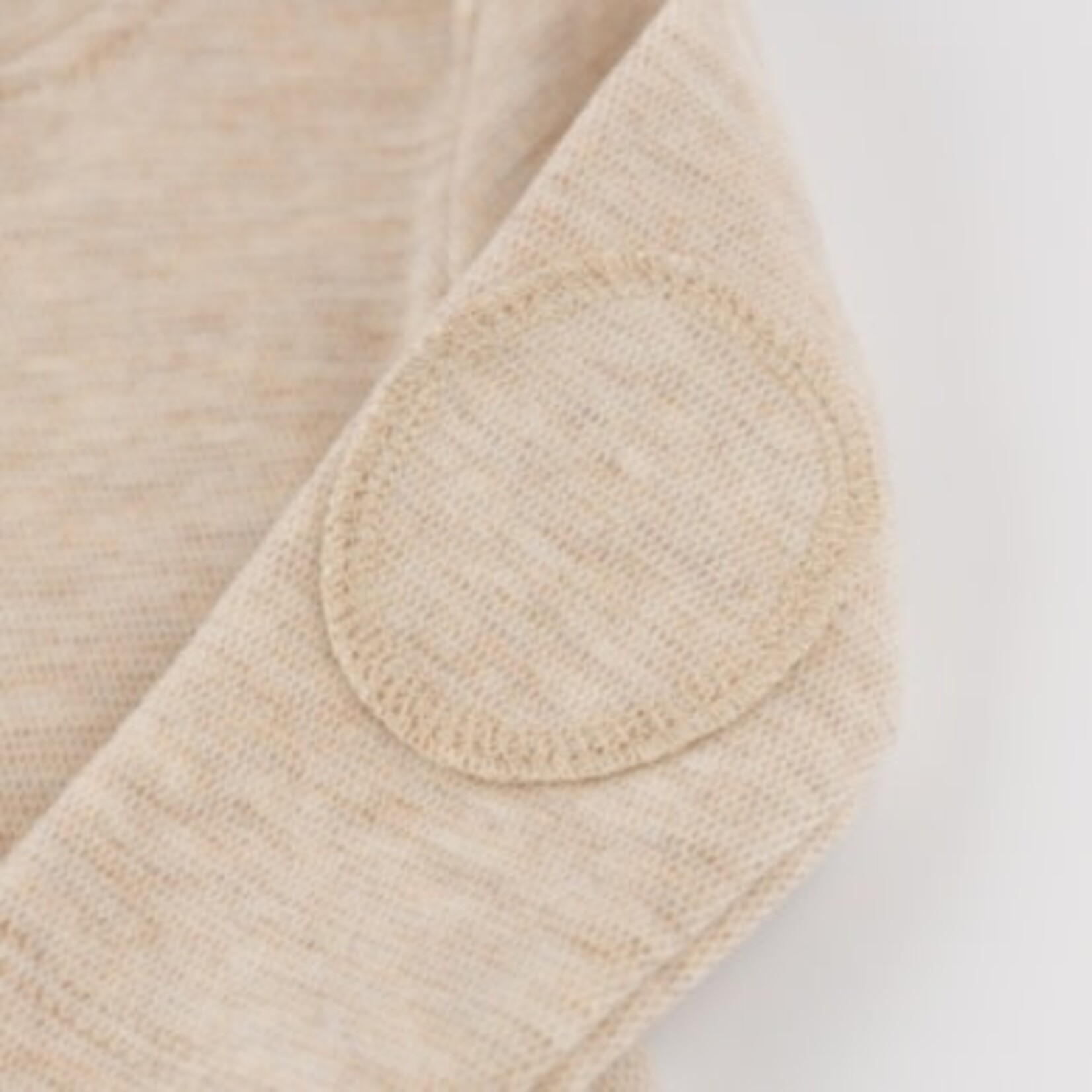 Oh Baby! Oh Baby Sand Honeycomb Henley Elbow Patch 2pc Set