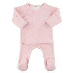 Oh Baby! Oh Baby Pale Pink Honeycomb Kimono Set