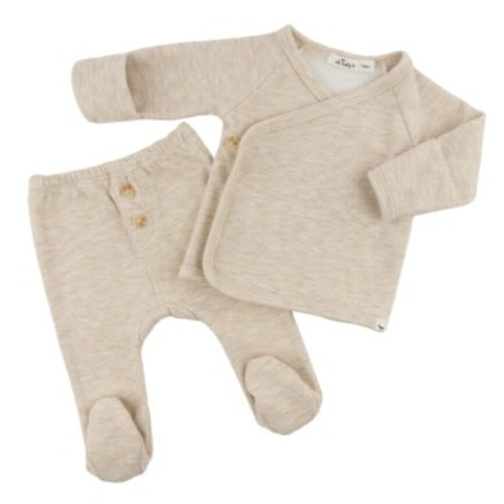 Oh Baby! Oh Baby Sand Honeycomb Kimono Set