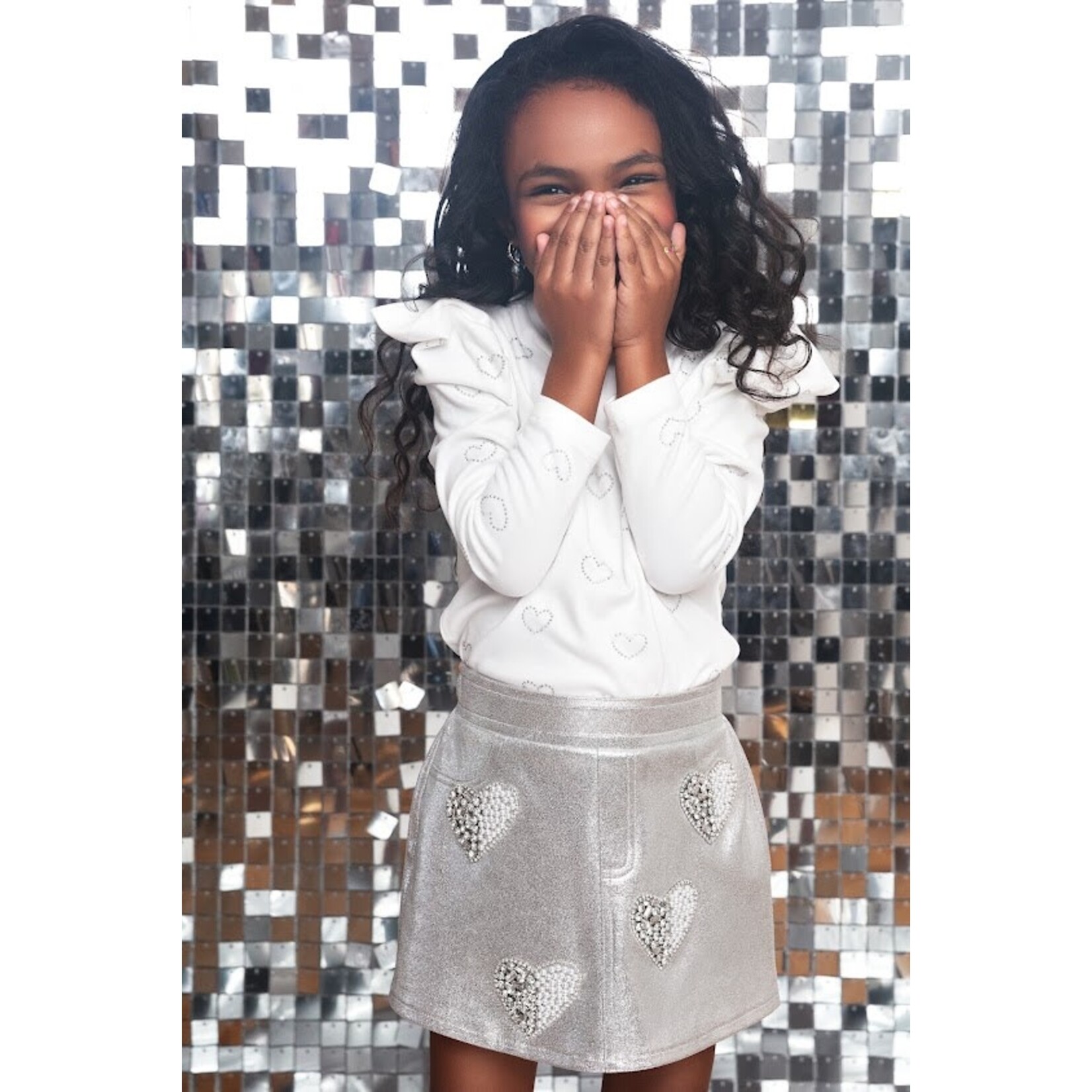 Mia New York Mia New York Silver Heart Skort
