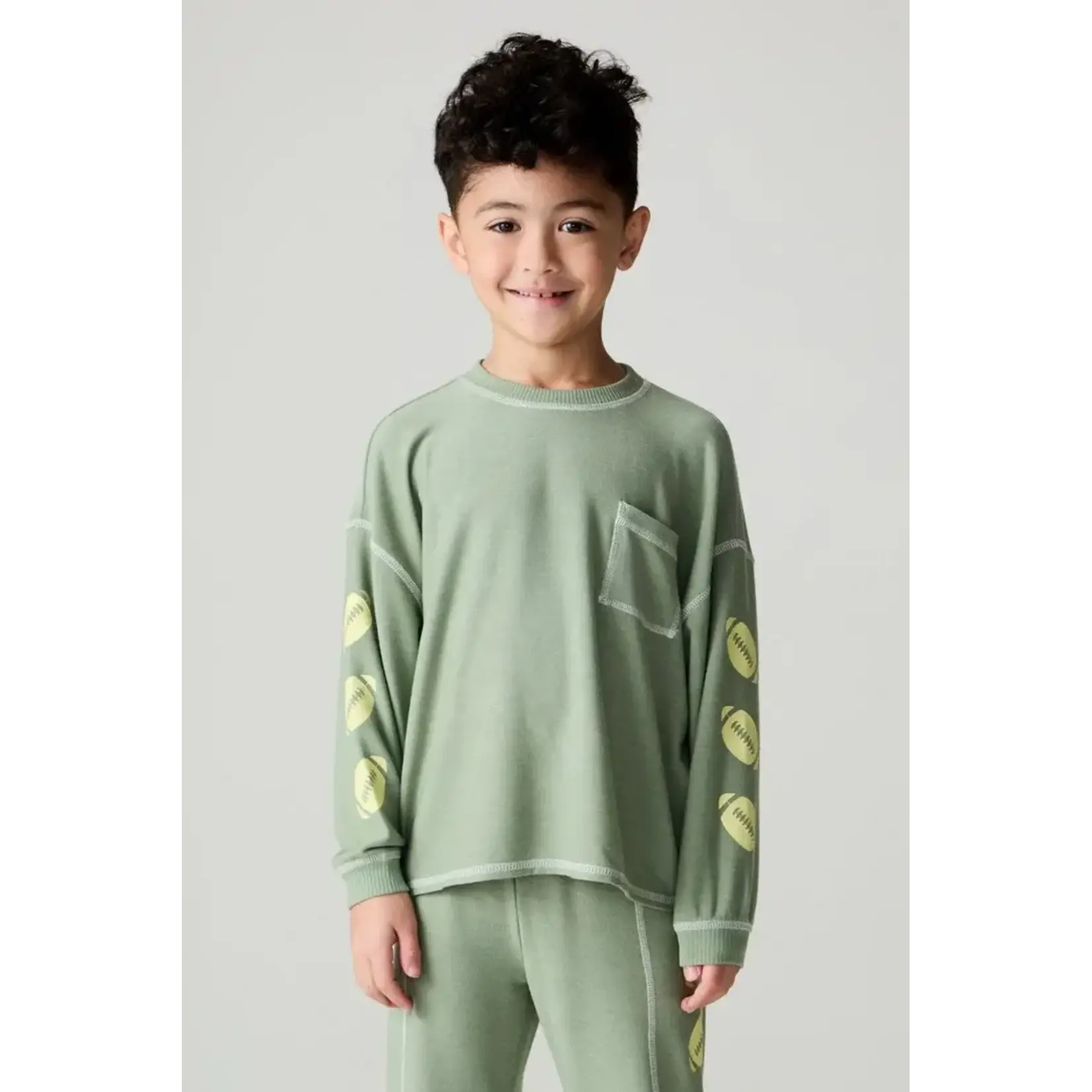 Chaser Chaser Leafy Green Touchdown Top