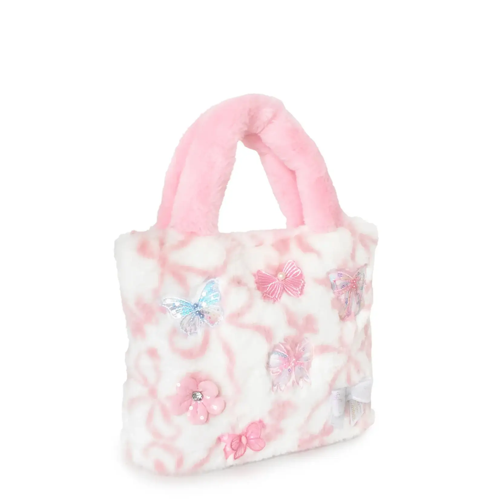 OMG Accessories OMG Accessories Bow Faux Fur Mini Tote