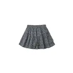 Rylee + Cru Rylee + Cru Midnight Ribbed L/S Top & Heart Ditsy Tiered Mini Skirt Set