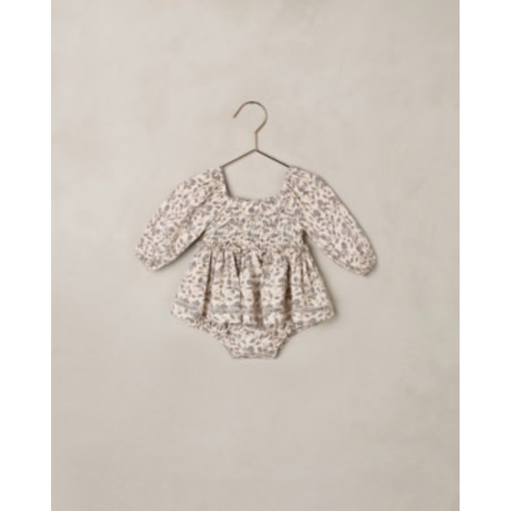 Noralee Noralee Natural Blue Garden Elodie Romper