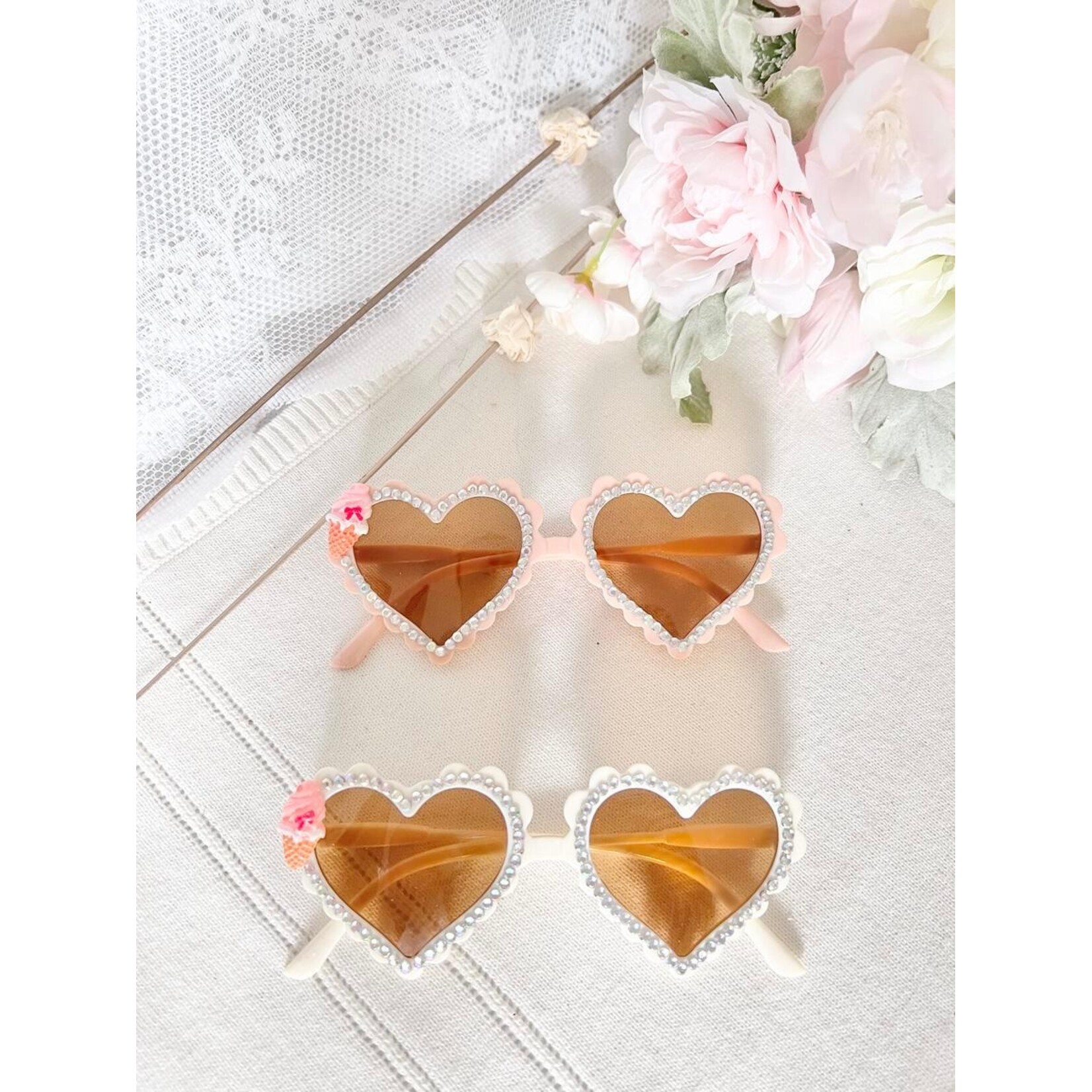 Ce Ce Co Ce Ce Co Heart Ice Cream Charm Sunglasses