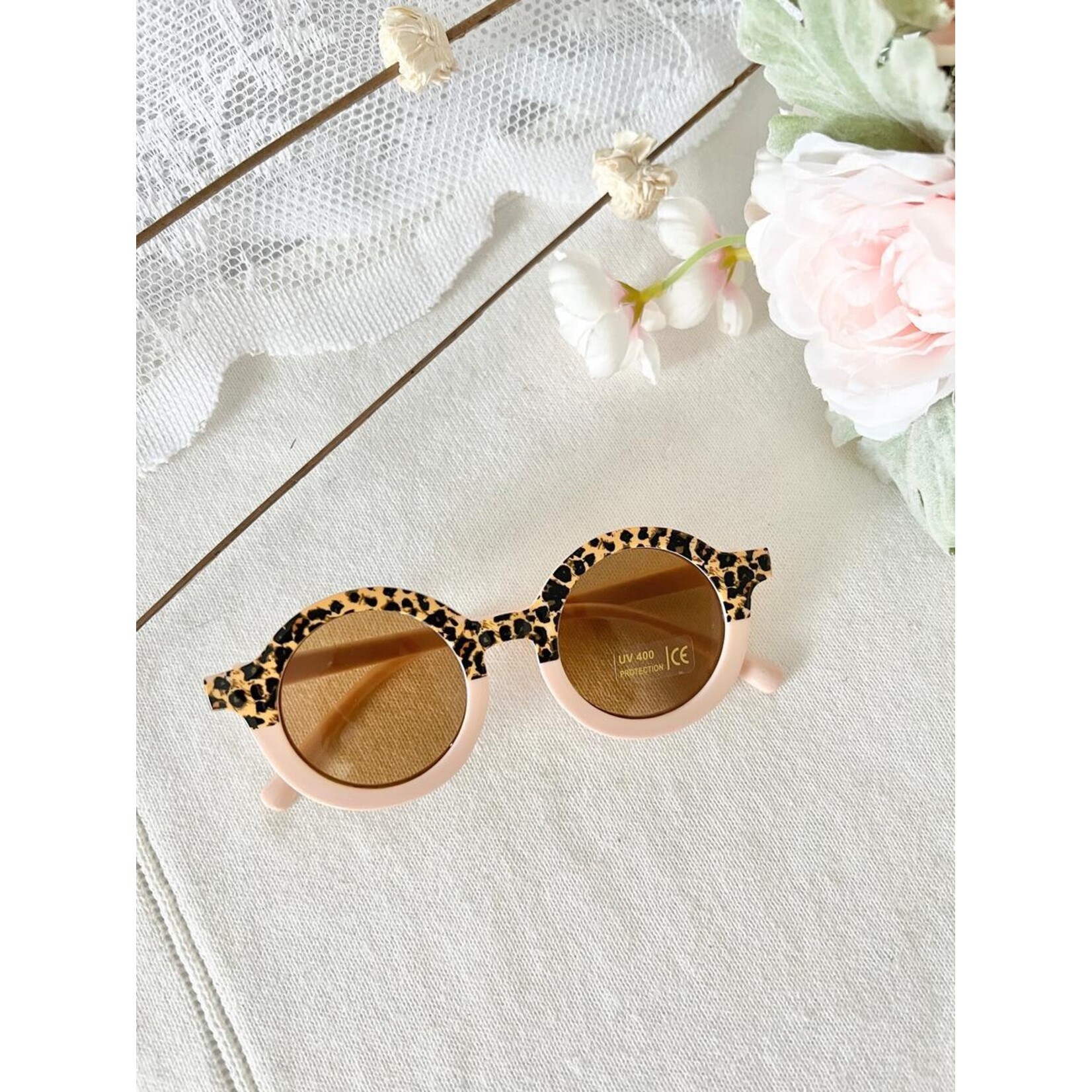 Ce Ce Co Ce Ce Co Pink Leopard Round Sunglasses