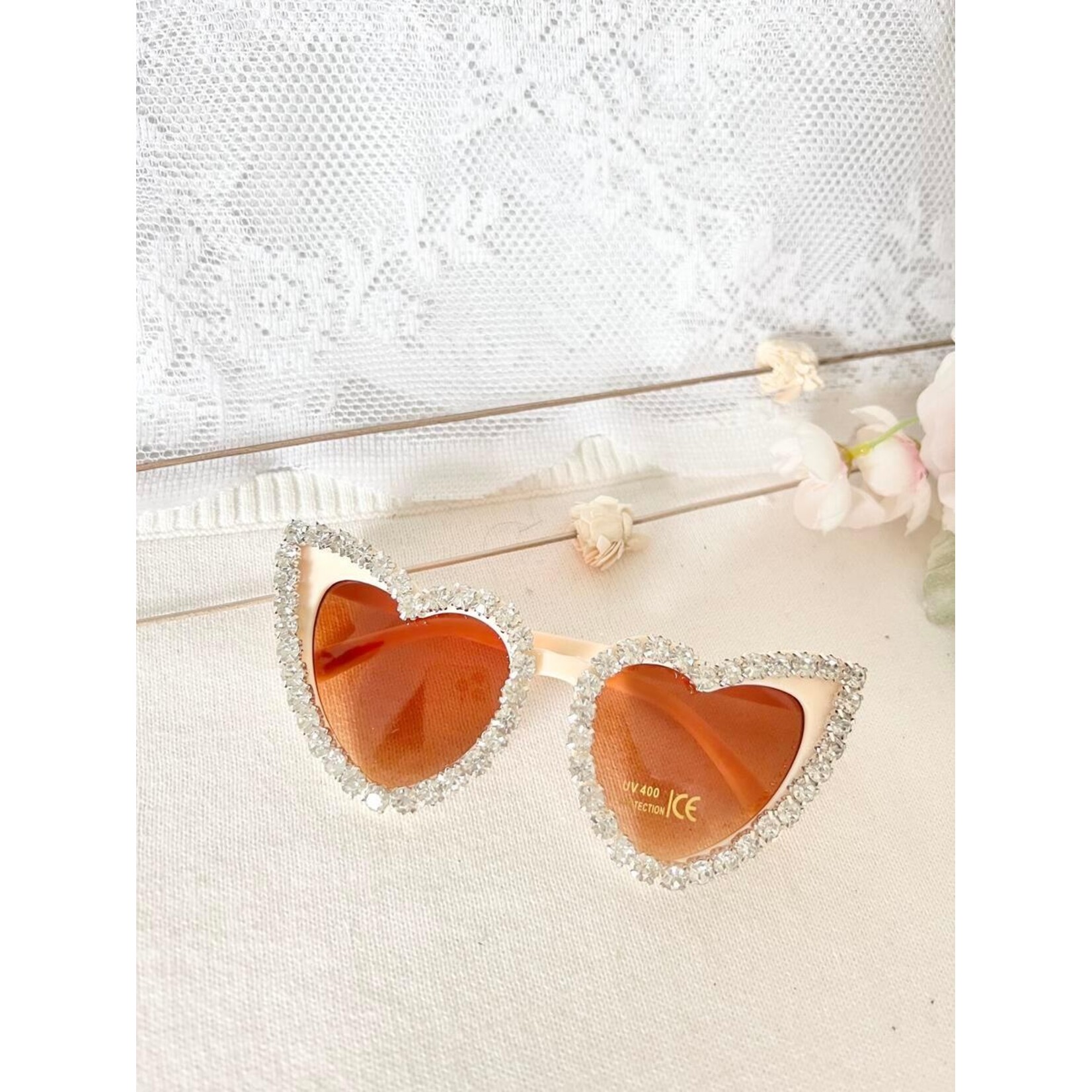 Ce Ce Co Ce Ce Co Diamond Heart Sunglasses