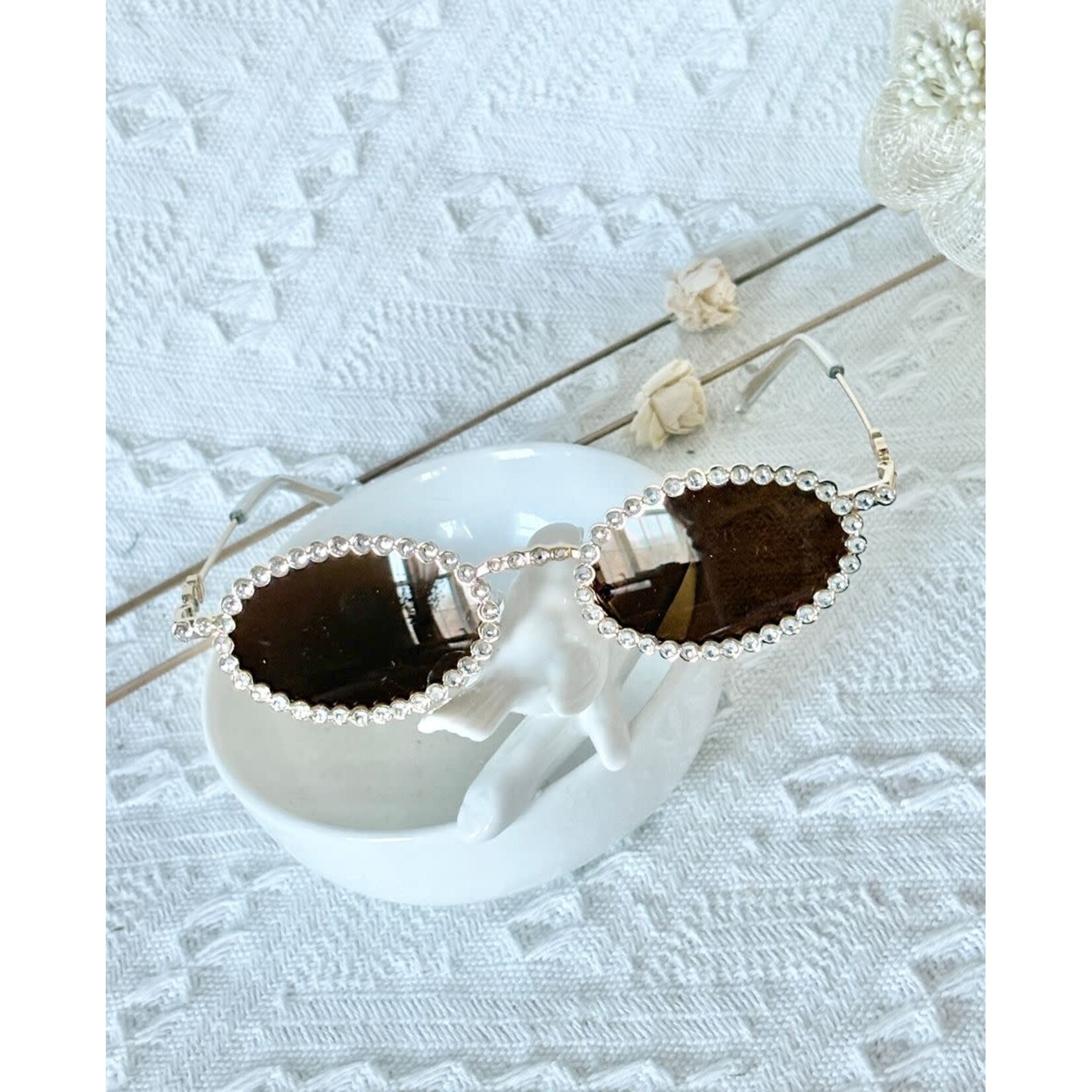 Ce Ce Co Ce Ce Co Diamond Trimmed Sunglasses