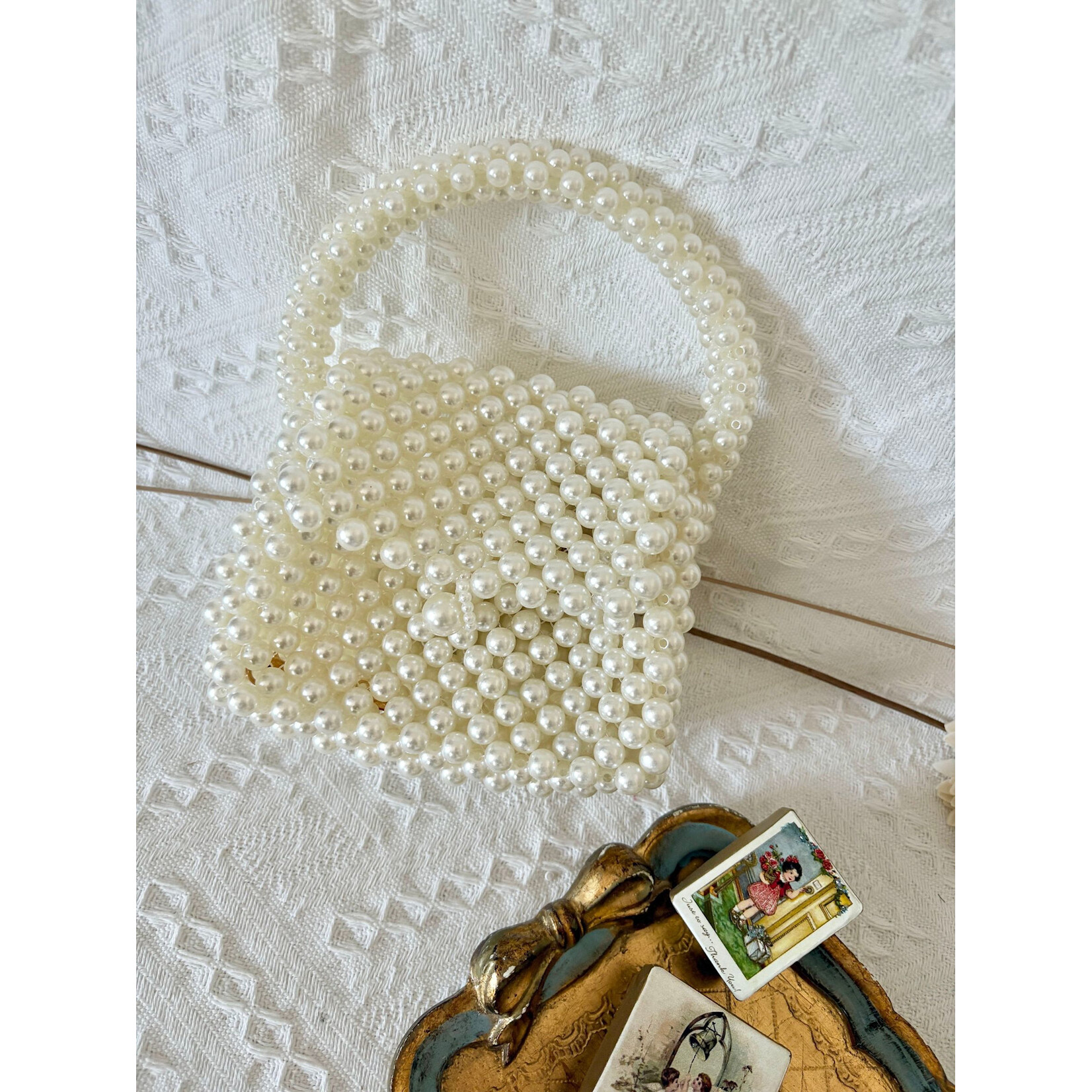 Ce Ce Co Ce Ce Co Pearly Handle Purse