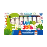 Ooly Ooly Jumbo Jots Dual Tip Cone & Stamp Markers - Dinosaur