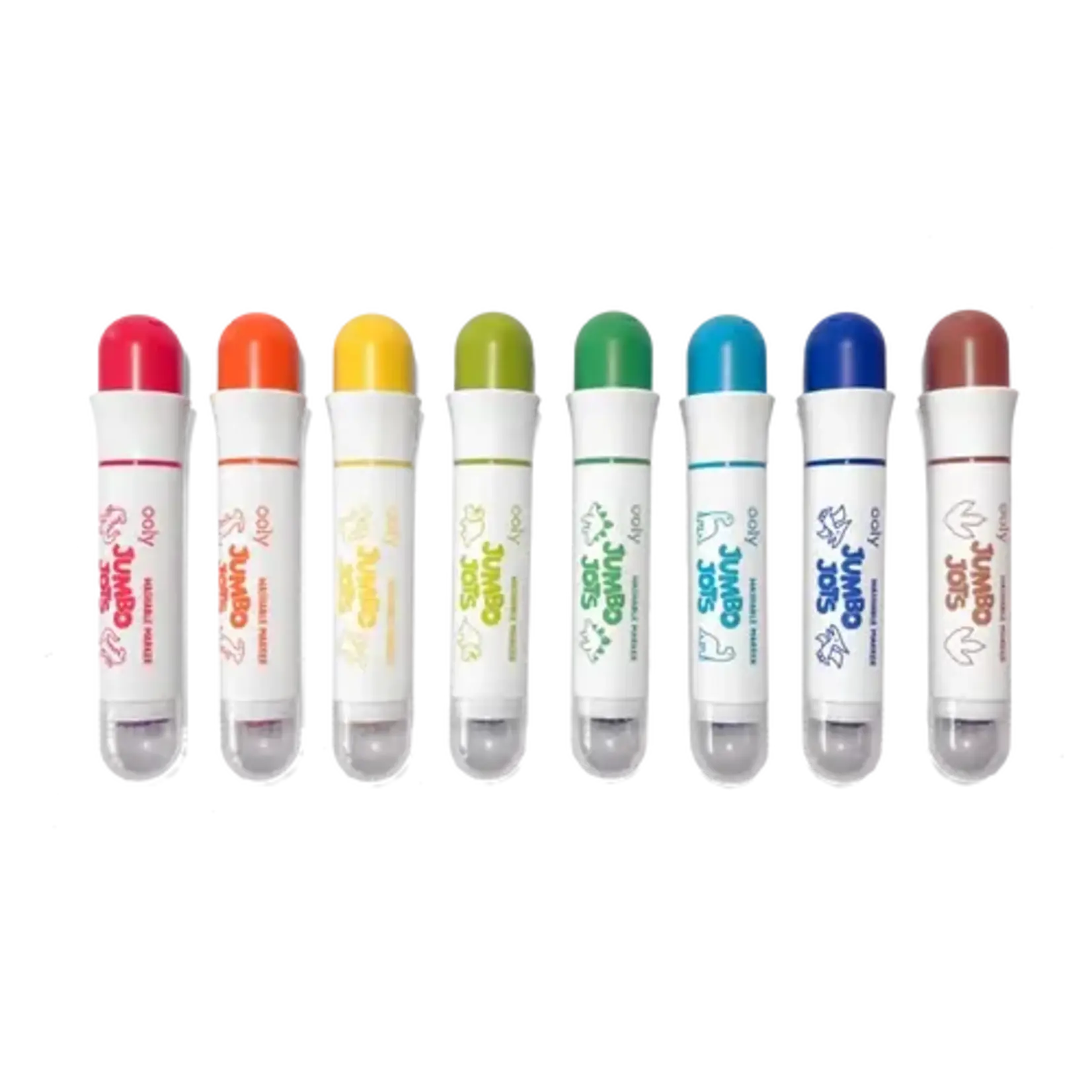 Ooly Ooly Jumbo Jots Dual Tip Cone & Stamp Markers - Dinosaur