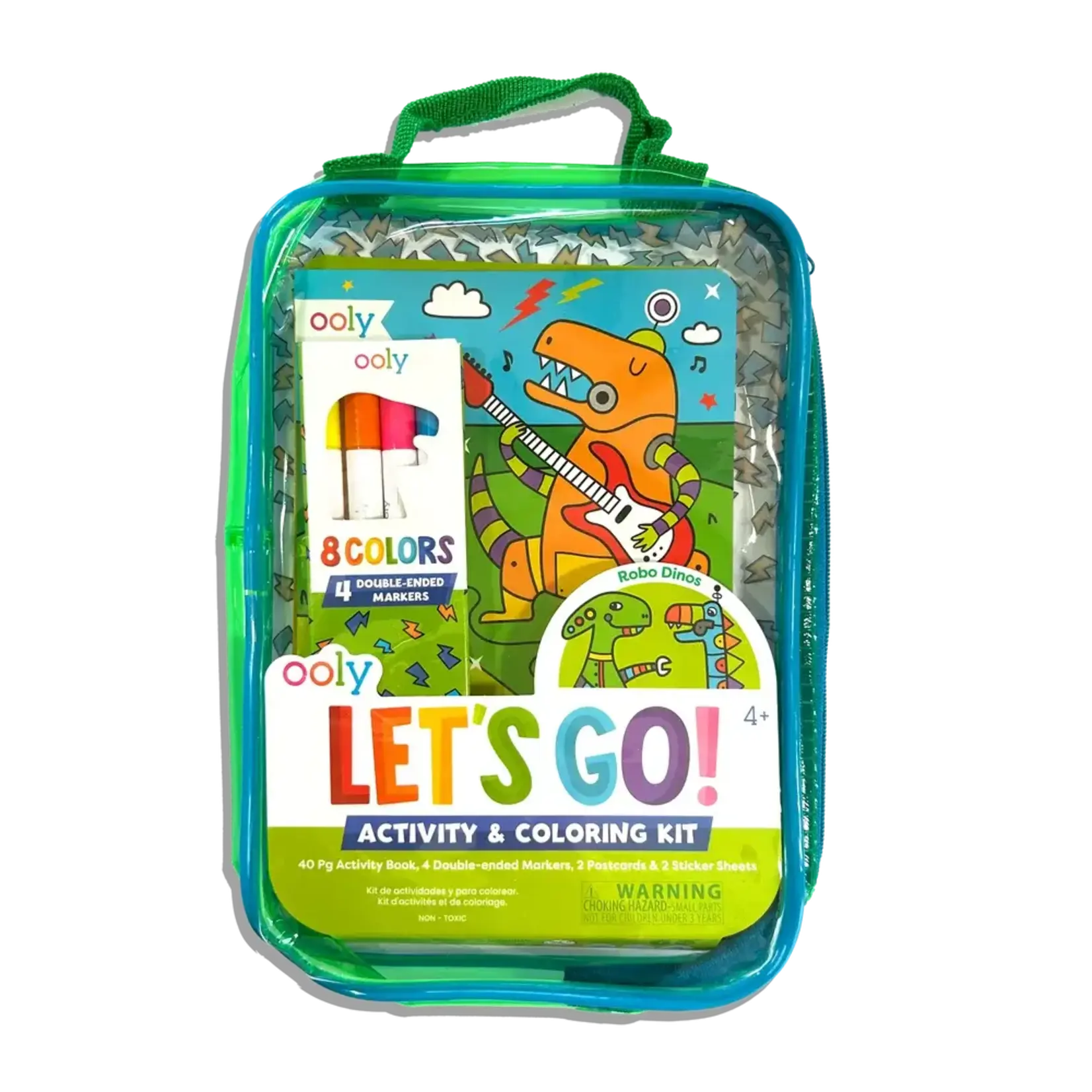 Ooly Ooly Let's Go! Activity & Coloring Kit - Robo Dinos