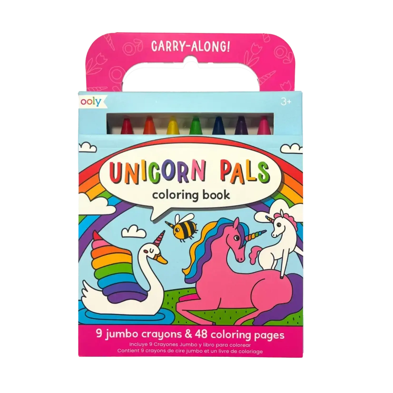 Ooly Ooly Carry-Along: Coloring Book Set - Unicorn Pals 10 PC Set