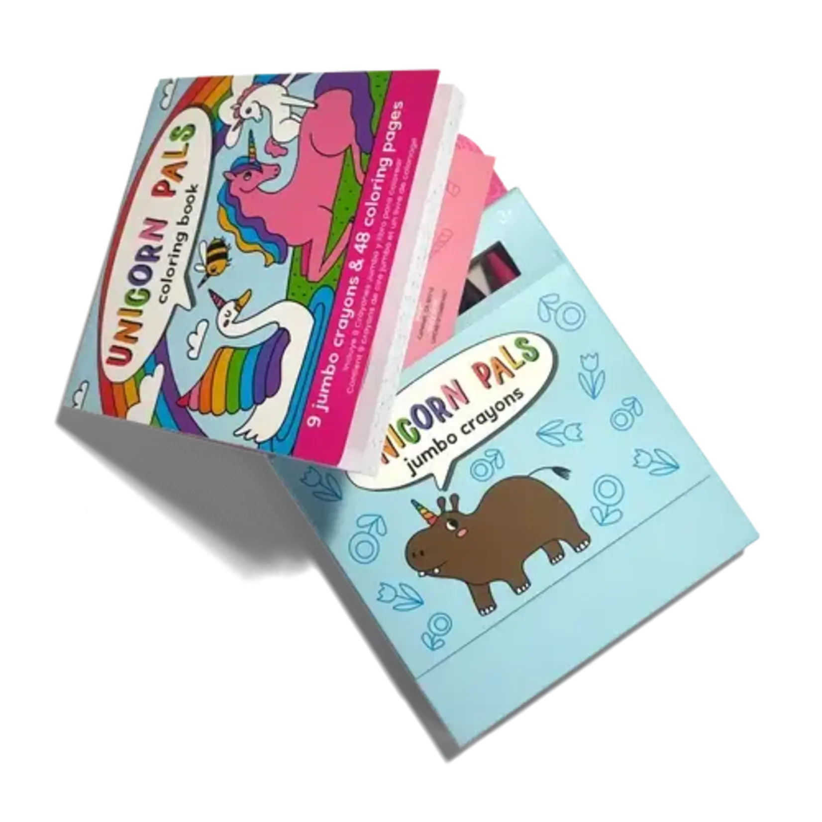 Ooly Ooly Carry-Along: Coloring Book Set - Unicorn Pals 10 PC Set