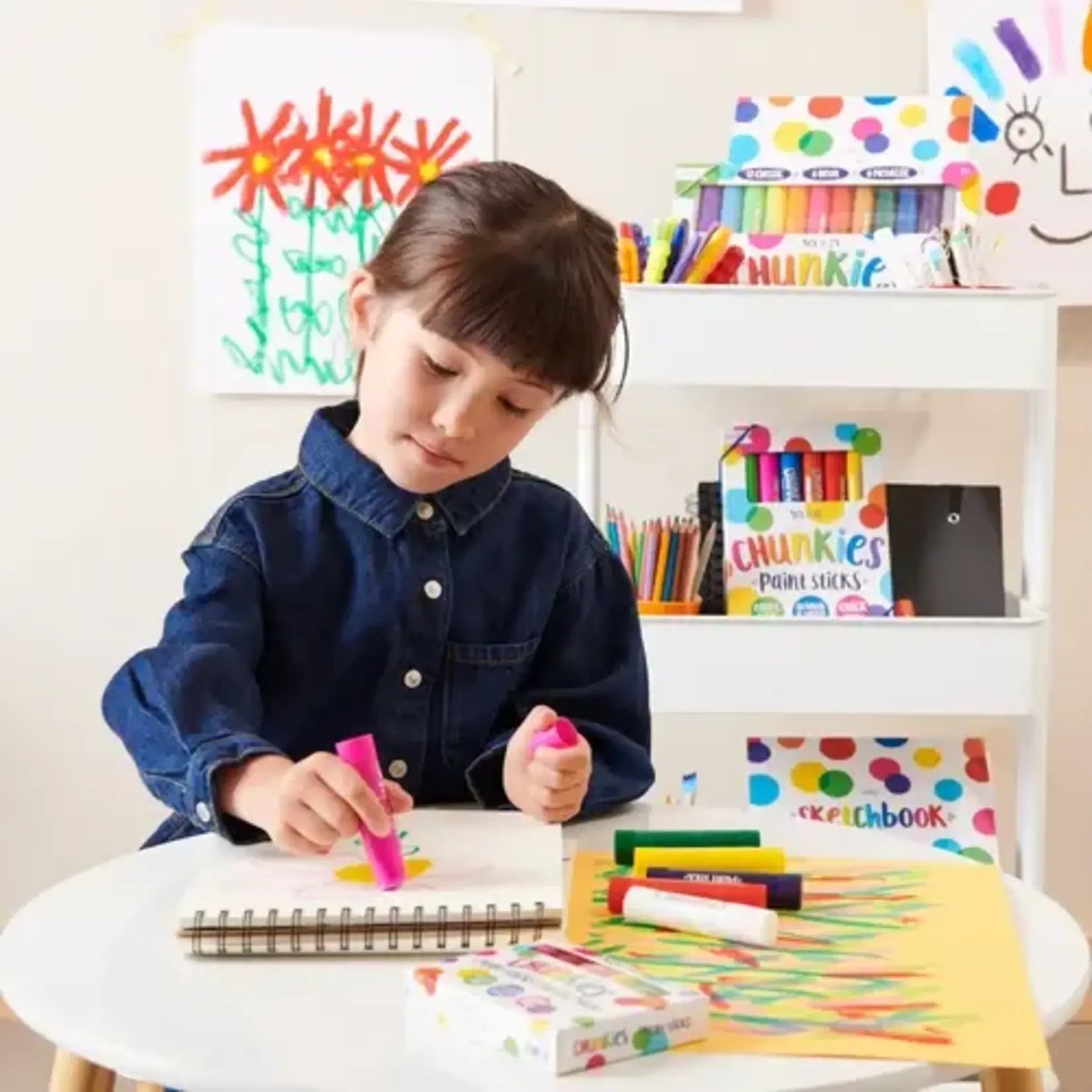 Ooly Ooly Chunkies: Paint Sticks Classic Pack Set of 6