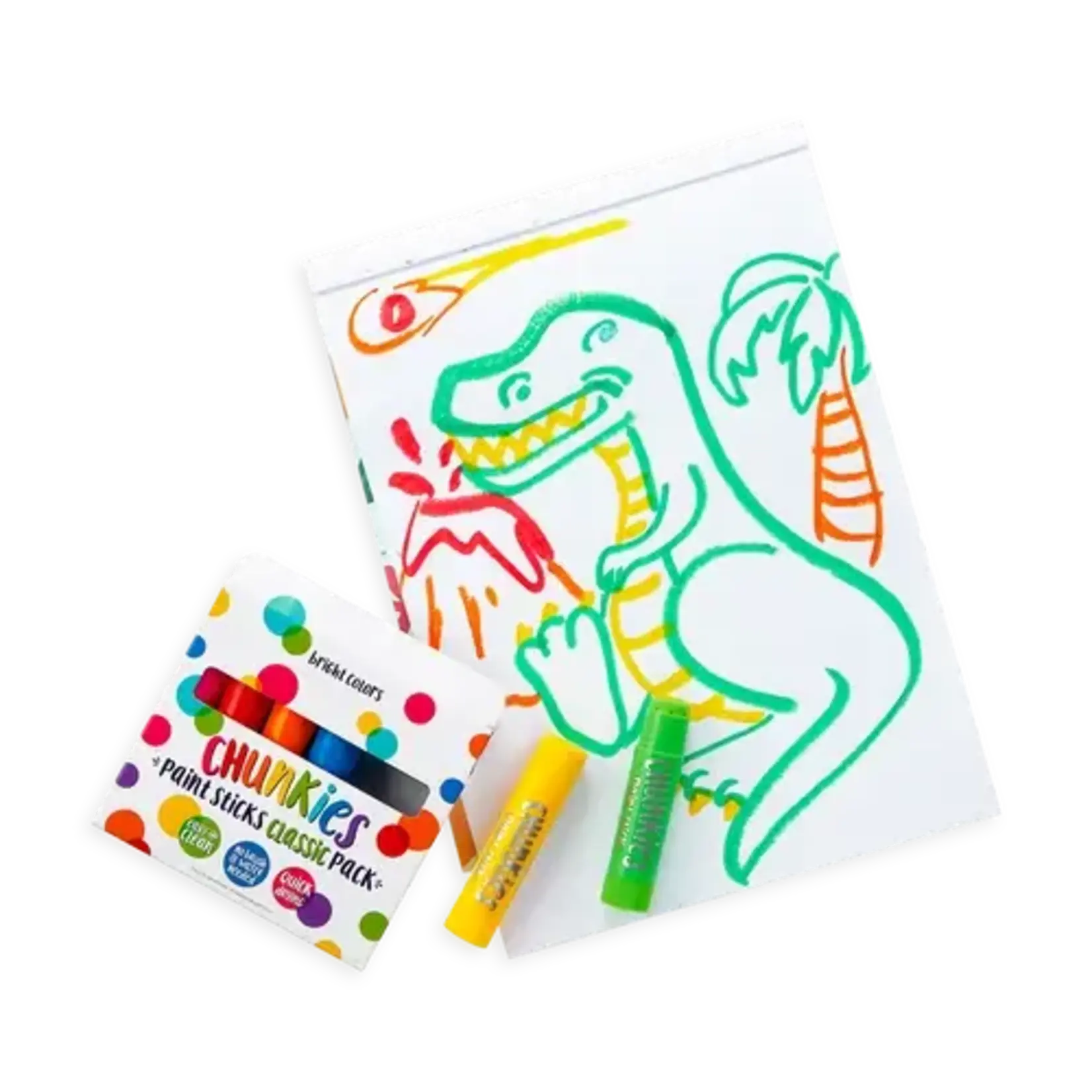 Ooly Ooly Chunkies: Paint Sticks Classic Pack Set of 6