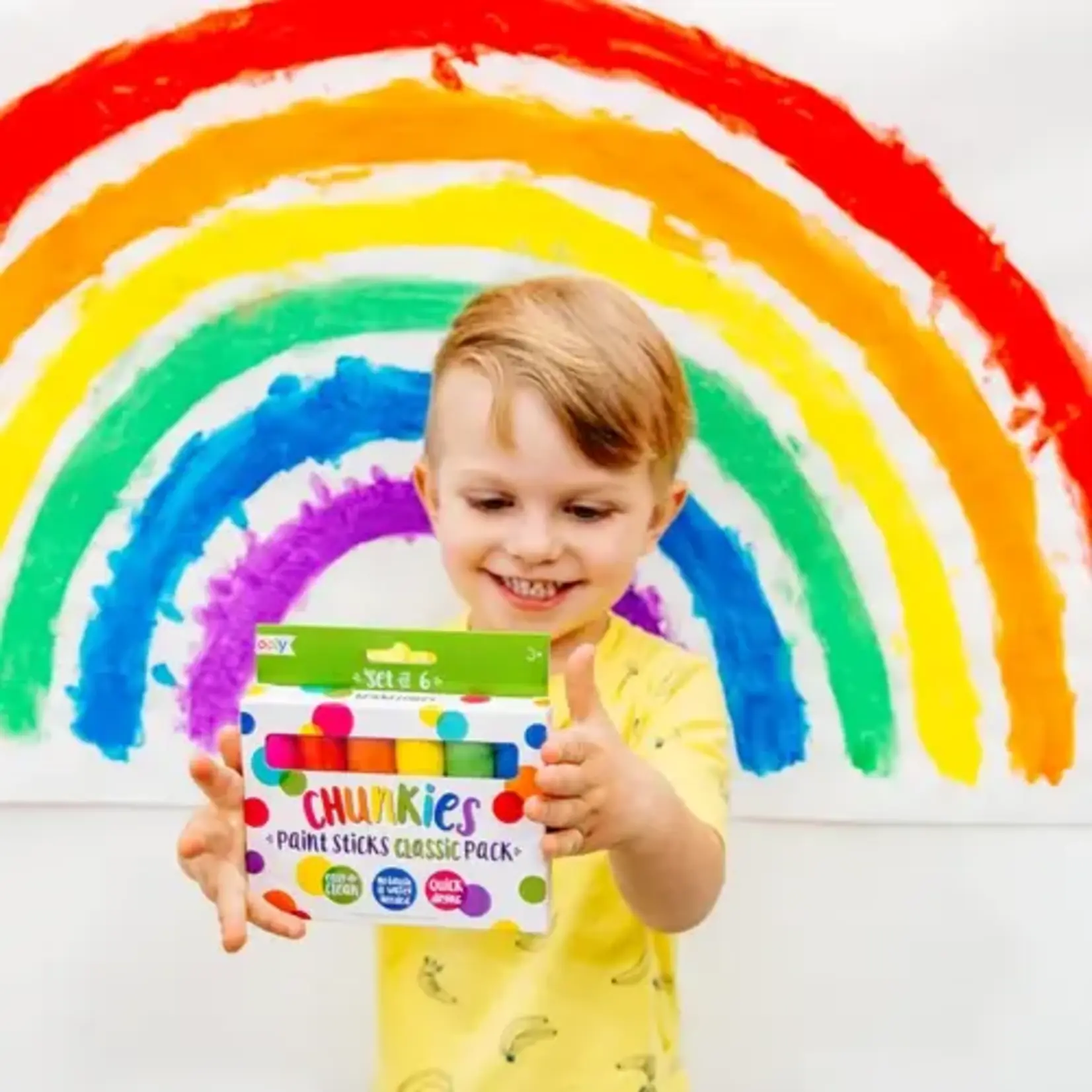 Ooly Ooly Chunkies: Paint Sticks Classic Pack Set of 6