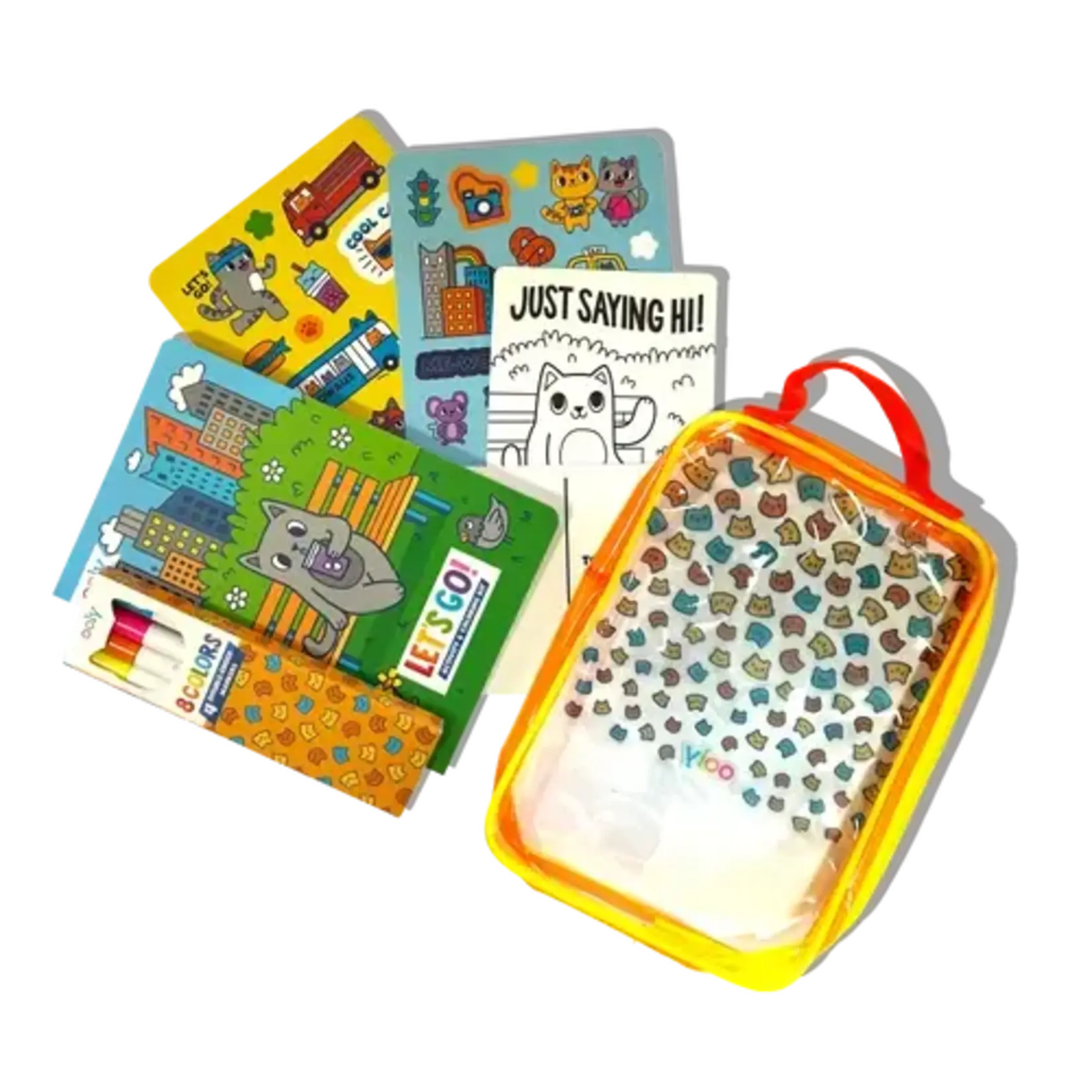 Ooly Ooly Let's Go!  Activity & Coloring Kit - Kitty In The City