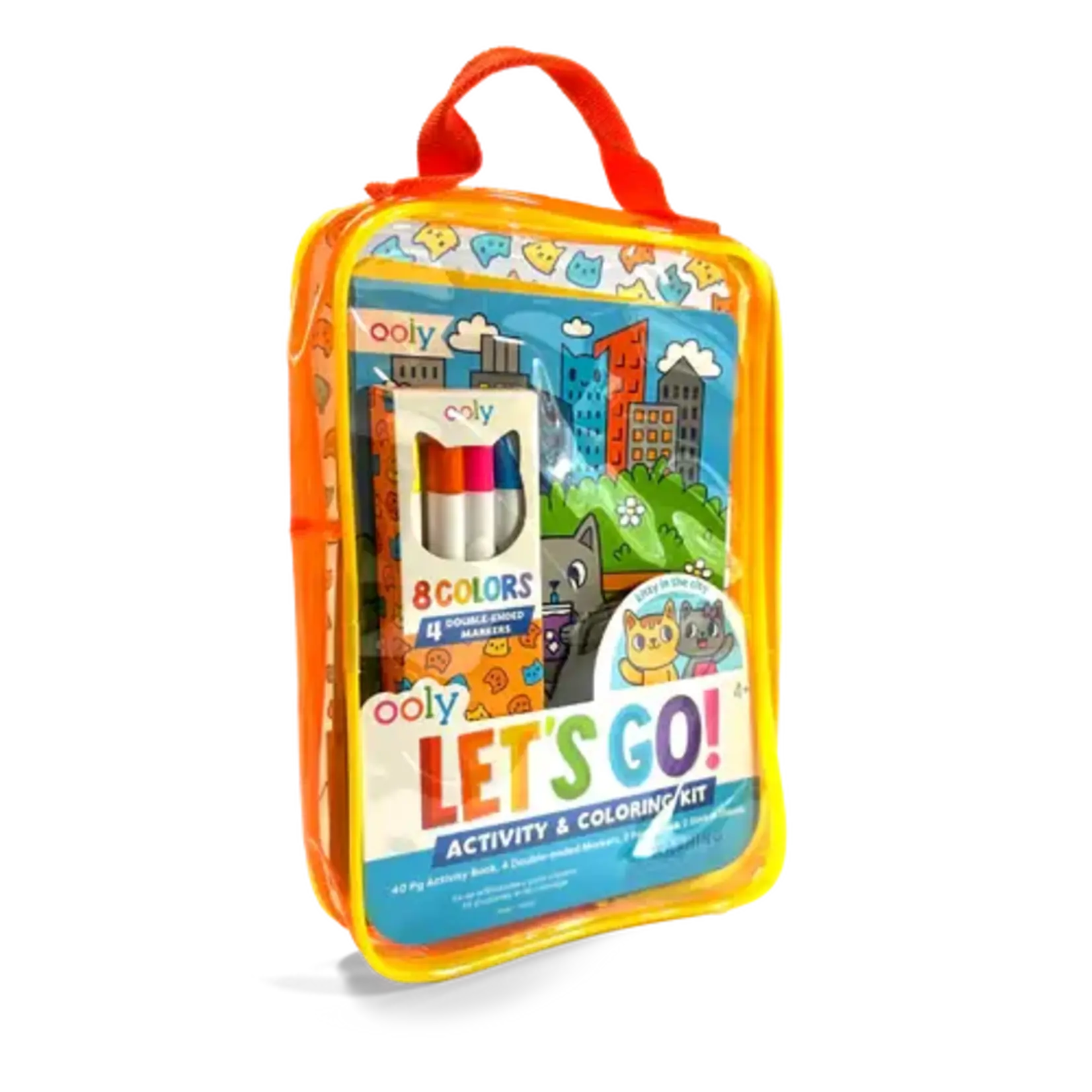 Ooly Ooly Let's Go!  Activity & Coloring Kit - Kitty In The City