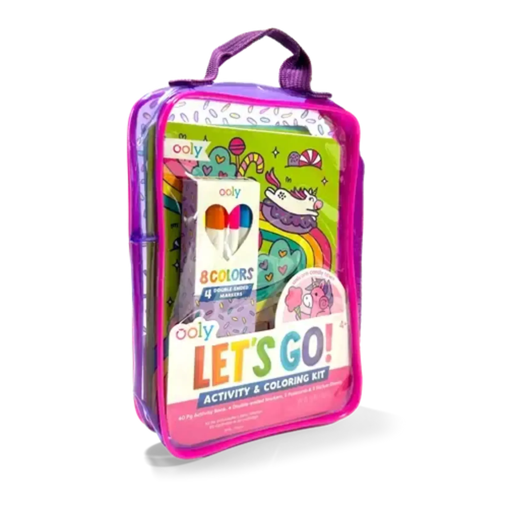 Ooly Ooly Let's Go! Activity & Coloring Kit - Unicorn Candy Town