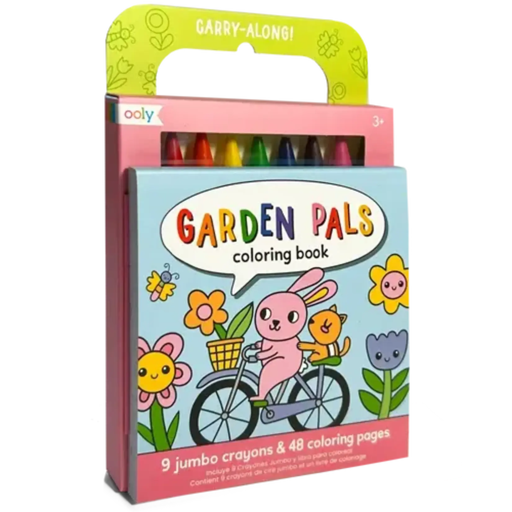 Ooly Ooly Carry-Along: Coloring Book Set - Garden Pals 10 PC Set