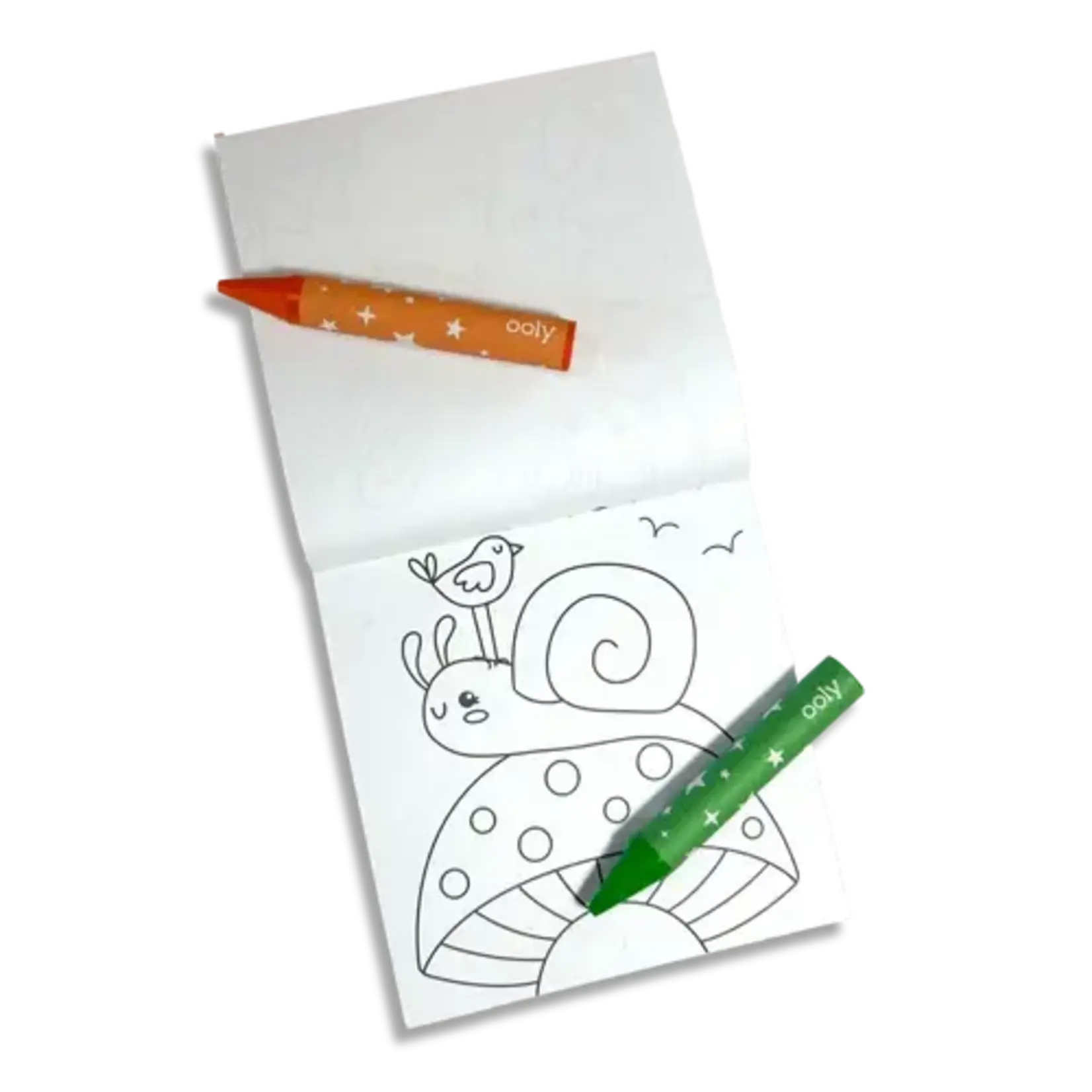 Ooly Ooly Carry-Along: Coloring Book Set - Garden Pals 10 PC Set