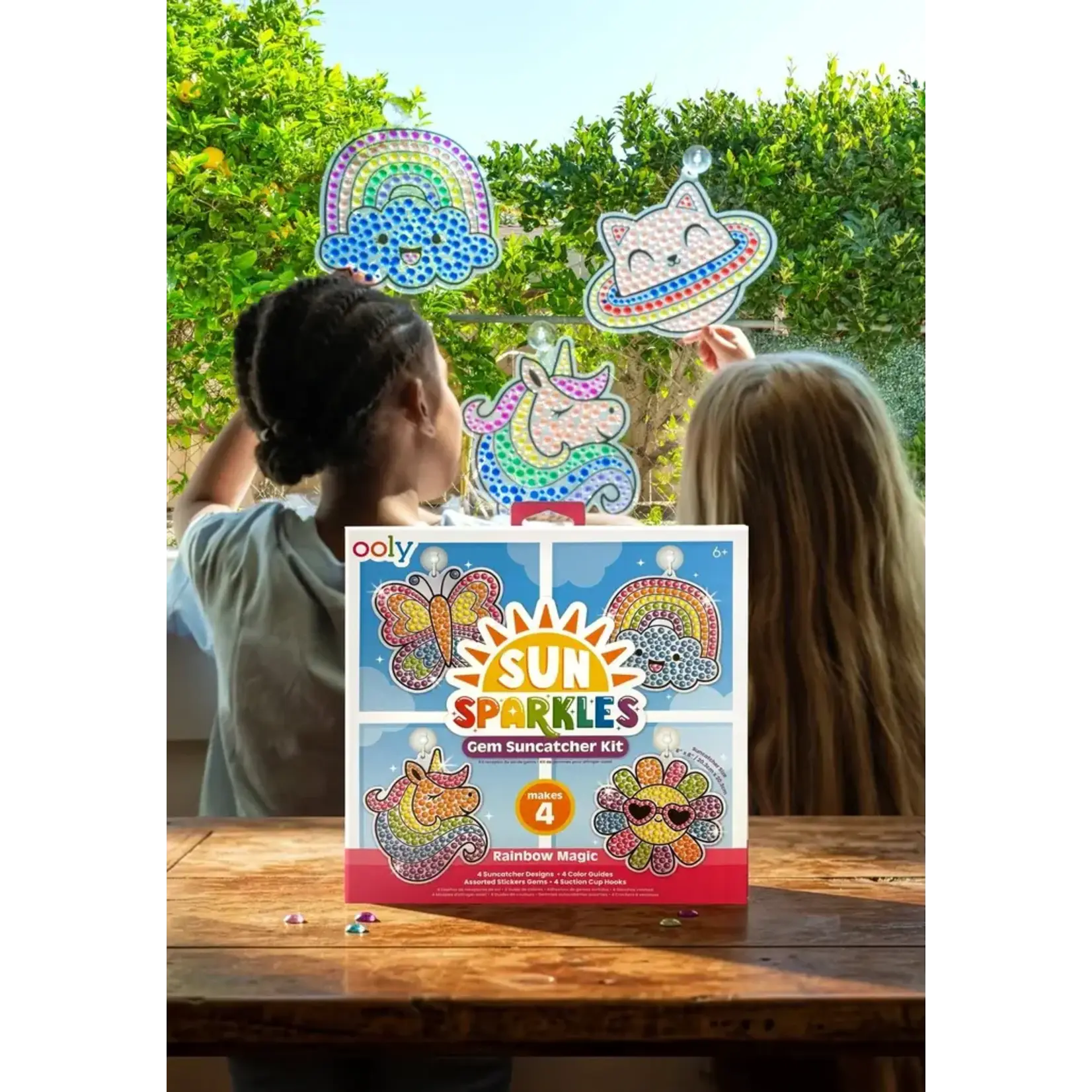 Ooly Ooly Sun Sparkles: Gem Suncatcher Kit - Rainbow Magic