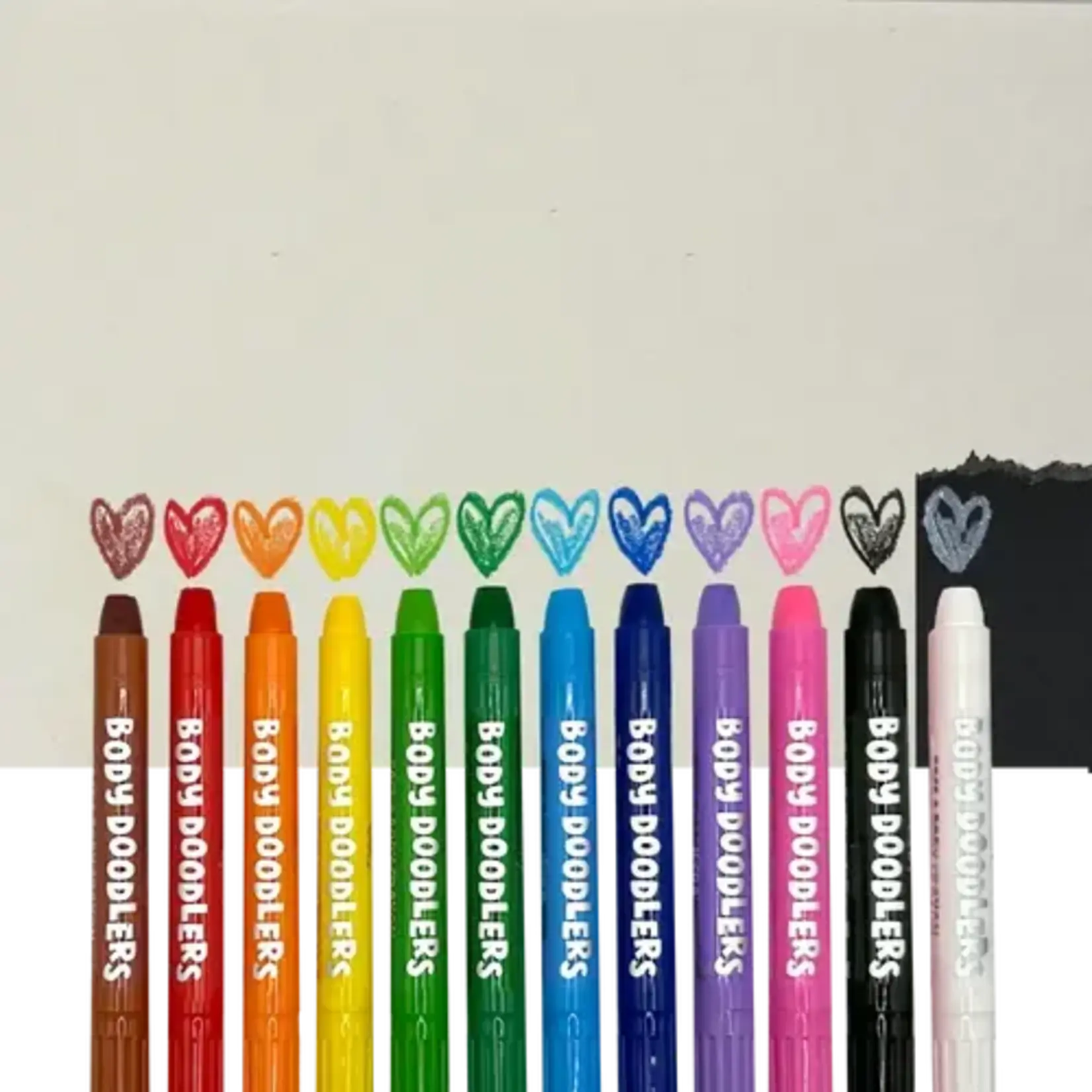Ooly Ooly Body Doodlers: Face & Body Crayons Set of 12