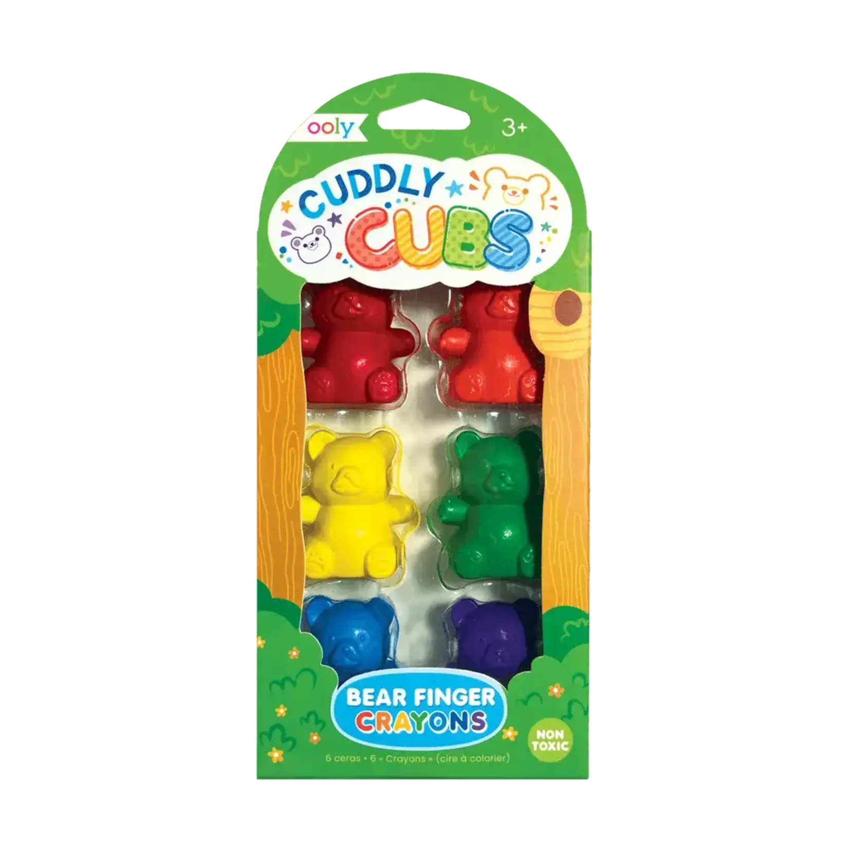 Ooly Ooly Cuddly Cubs: Bear Finger Crayons Set of 6