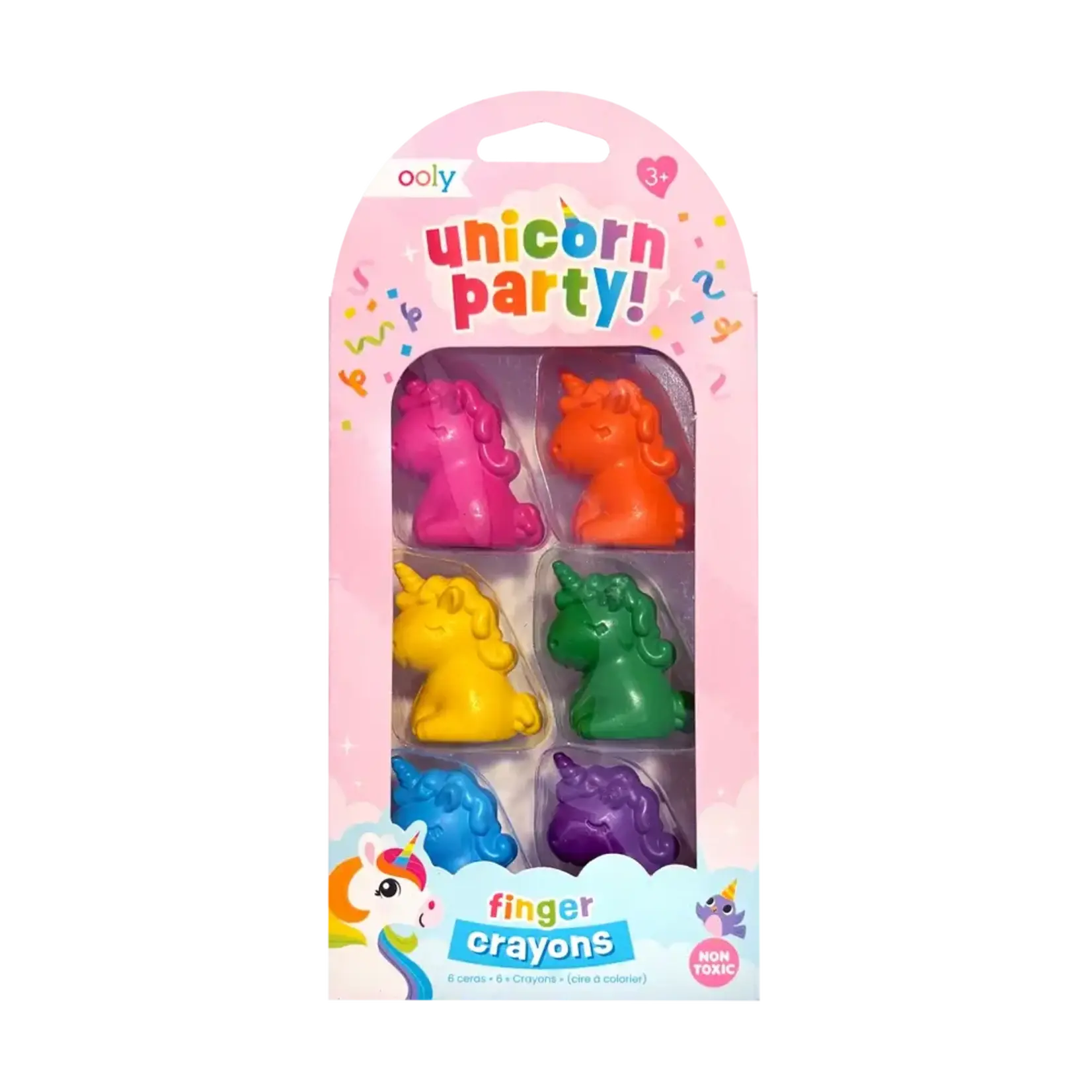 Ooly Ooly Unicorn Party: Finger Crayons Set of 6