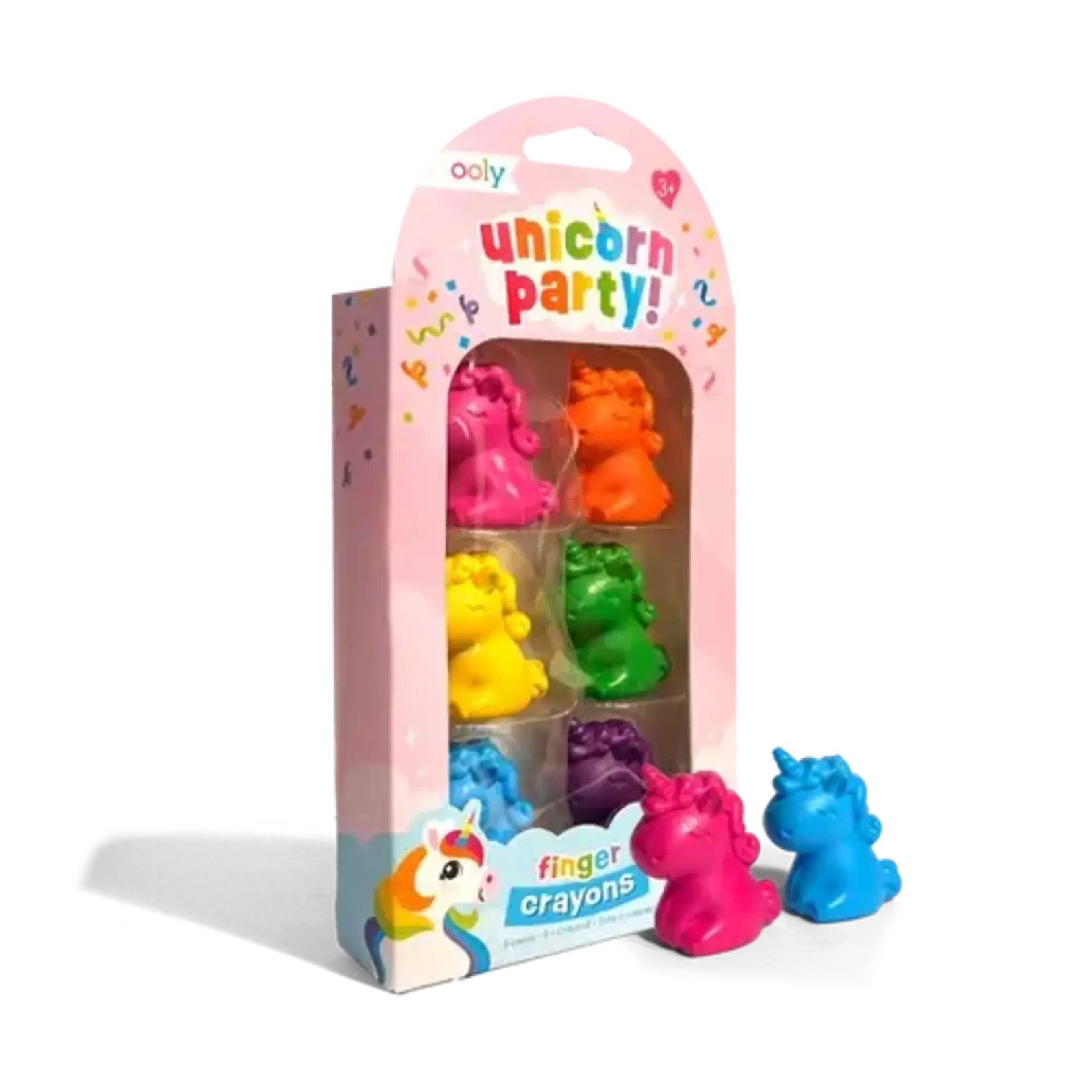Ooly Ooly Unicorn Party: Finger Crayons Set of 6