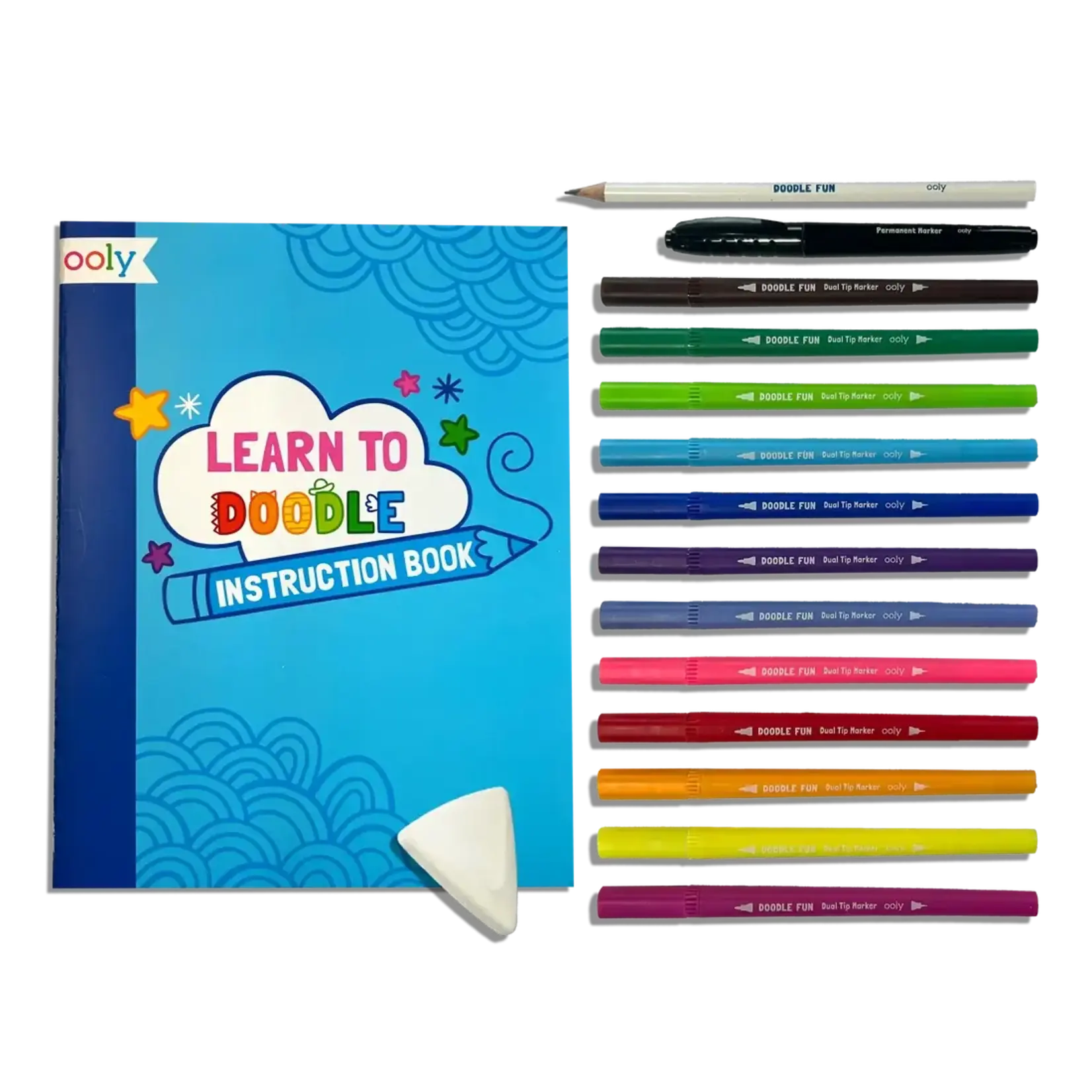 Ooly Ooly Doodle Fun: Draw & Color Activity Kit 17 PC Set