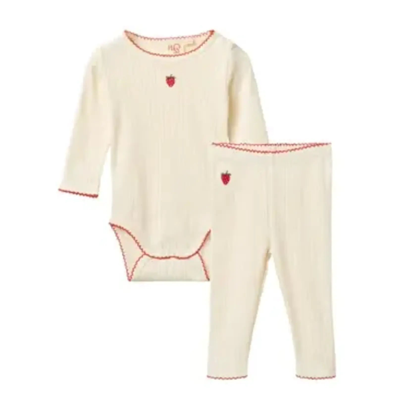 Floss Floss Gentle Cream Flora Pointelle Body And Flora Legging Set