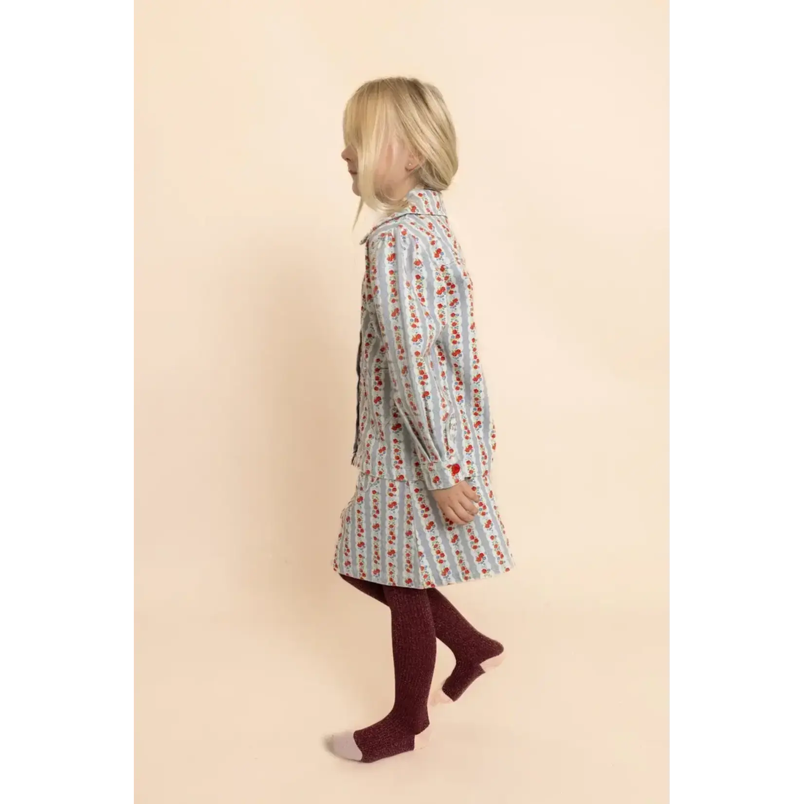 Floss Floss Blue Air Rose Aria Overshirt And Aria Skirt Set