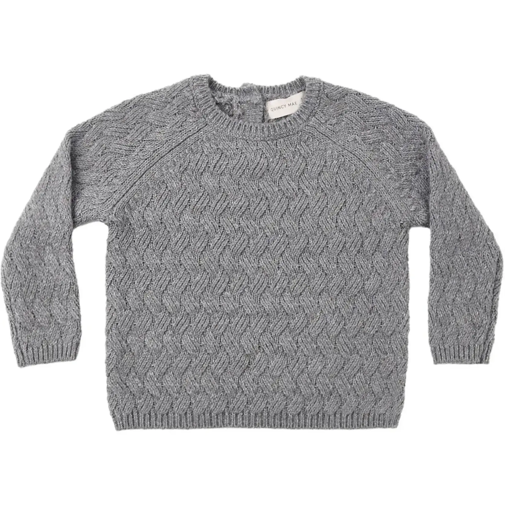 Quincy Mae Quincy Mae Heathered Slate Knit Sweater & Pant Set