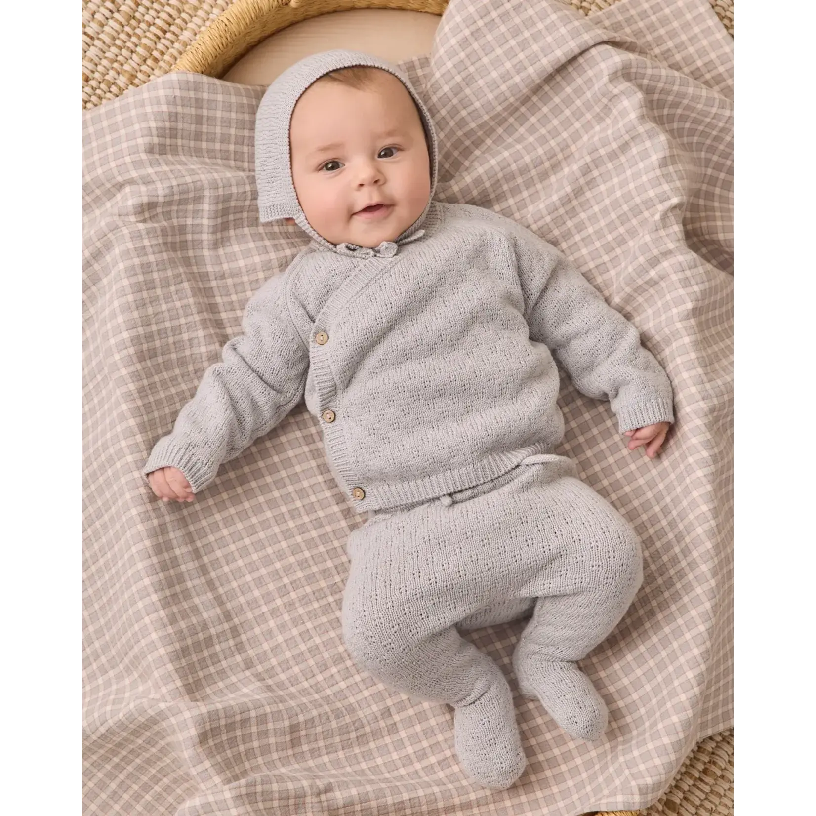 Quincy Mae Quincy Mae Cloud Knit Wrap Top & Pant Set