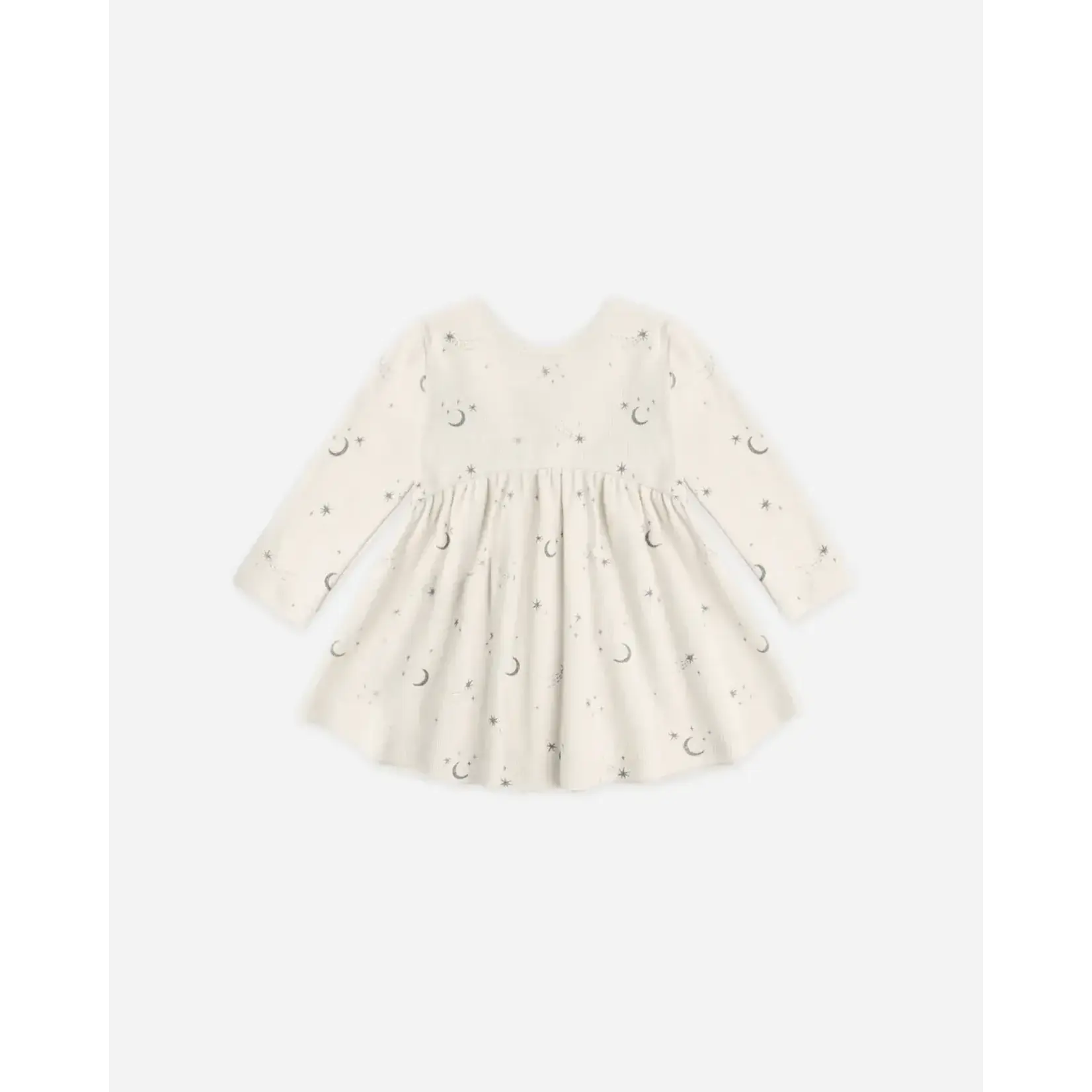 Quincy Mae Quincy Mae Natural Celestial Ribbed L/S Dress