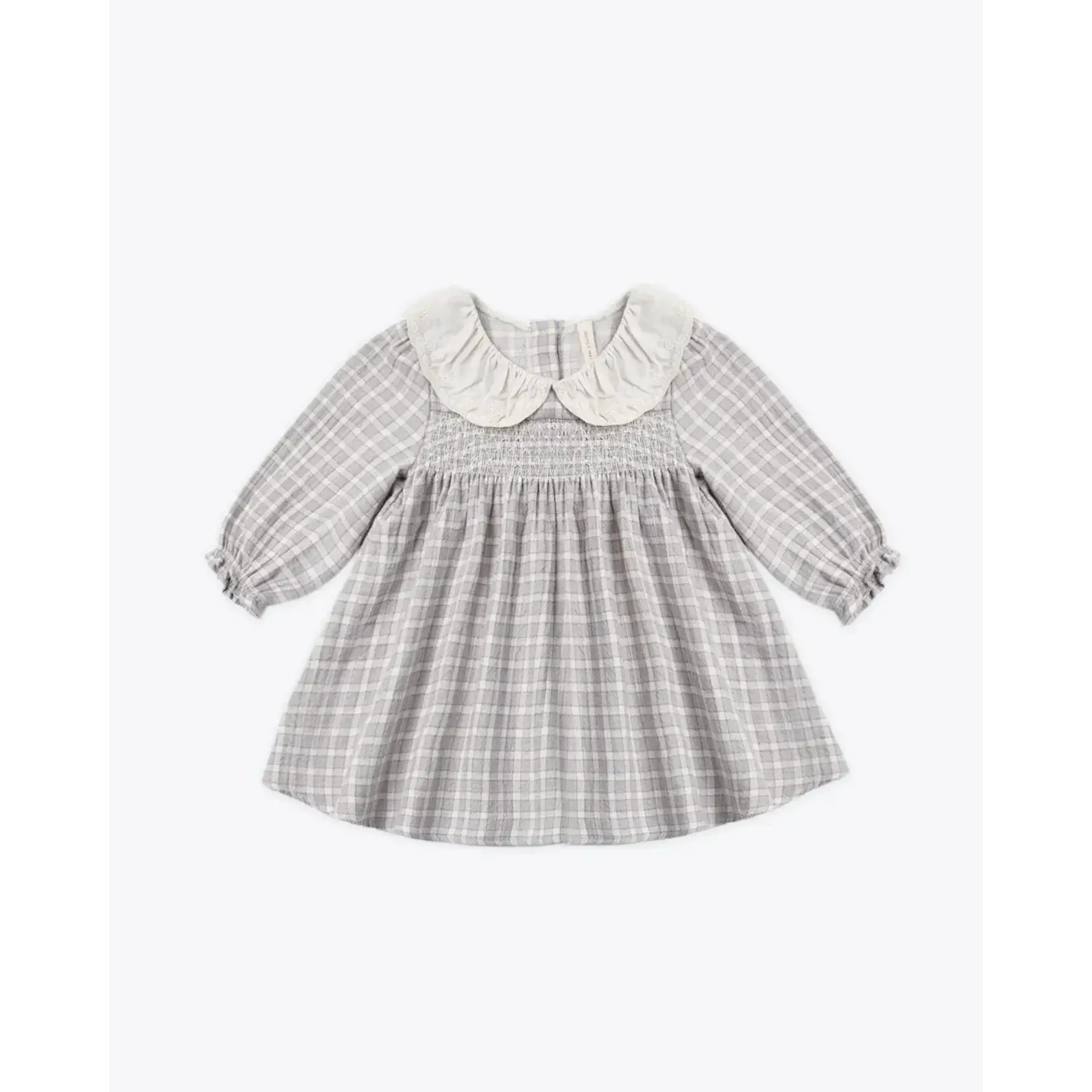 Quincy Mae Quincy Mae Cloud Blue Gingham Callie Dress