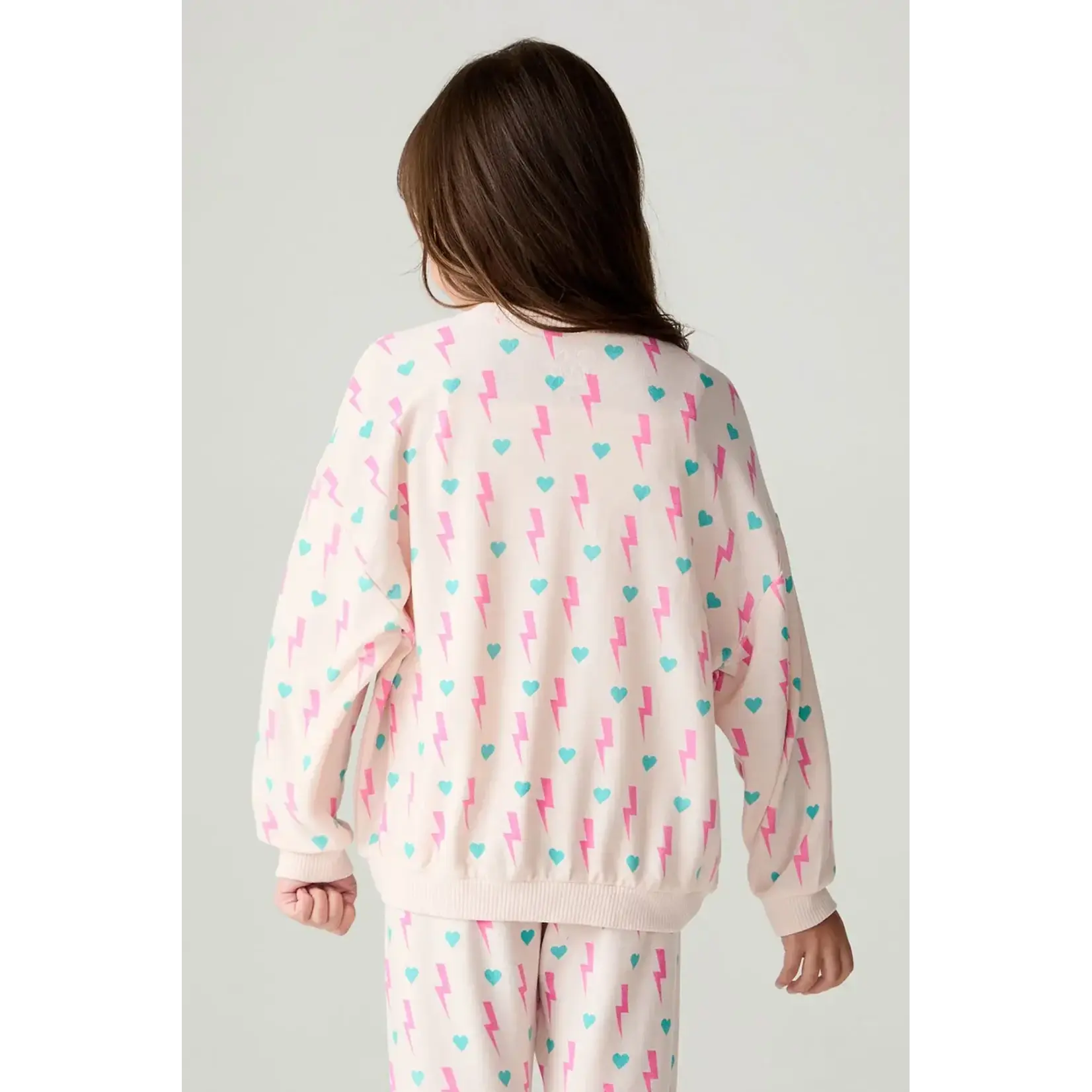 Chaser Chaser Mauvel Ditsy Hearts L/S Top