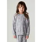 Chaser Chaser Heather Grey Bolt Heart L/S Top