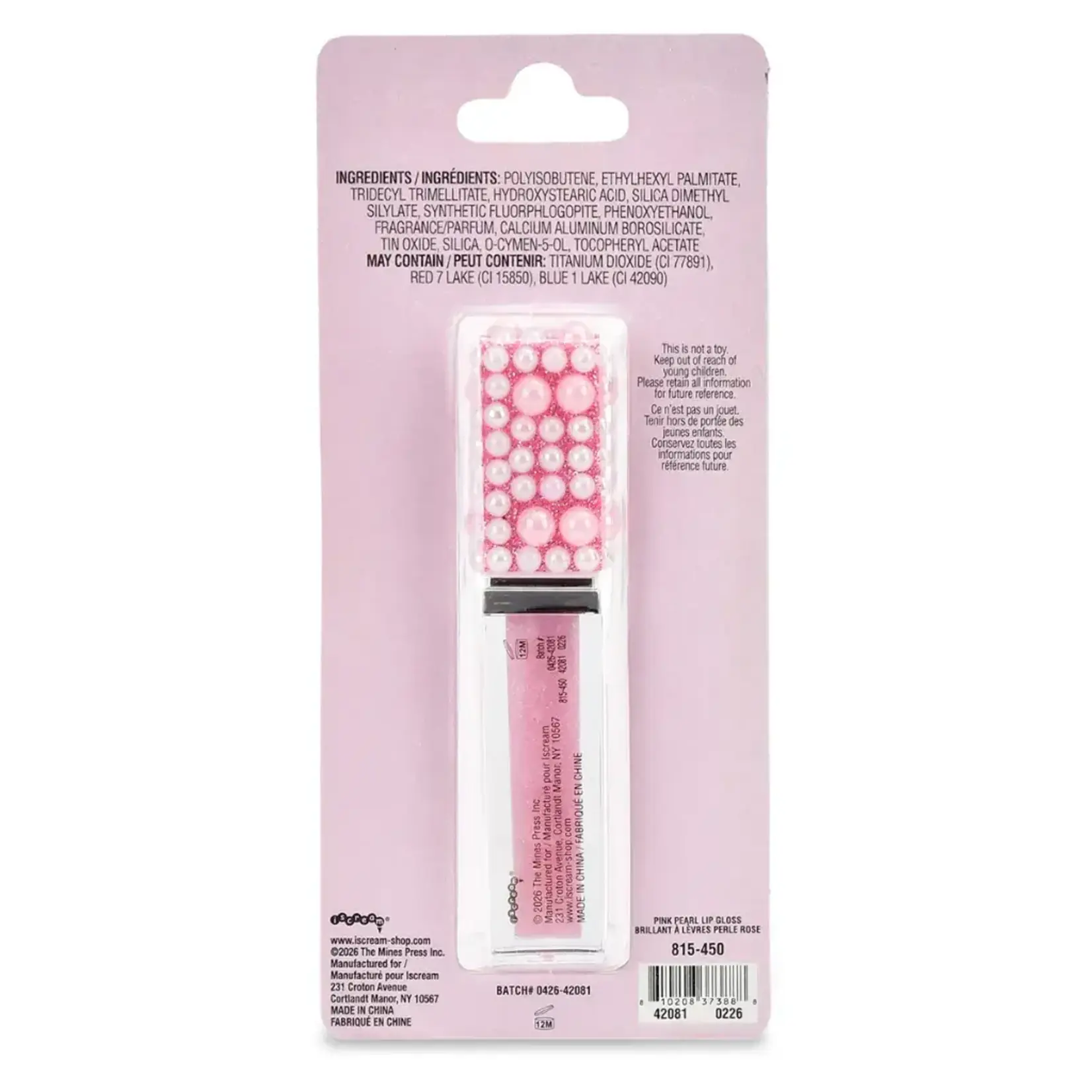 iscream Iscream Pink Pearl Lip Gloss