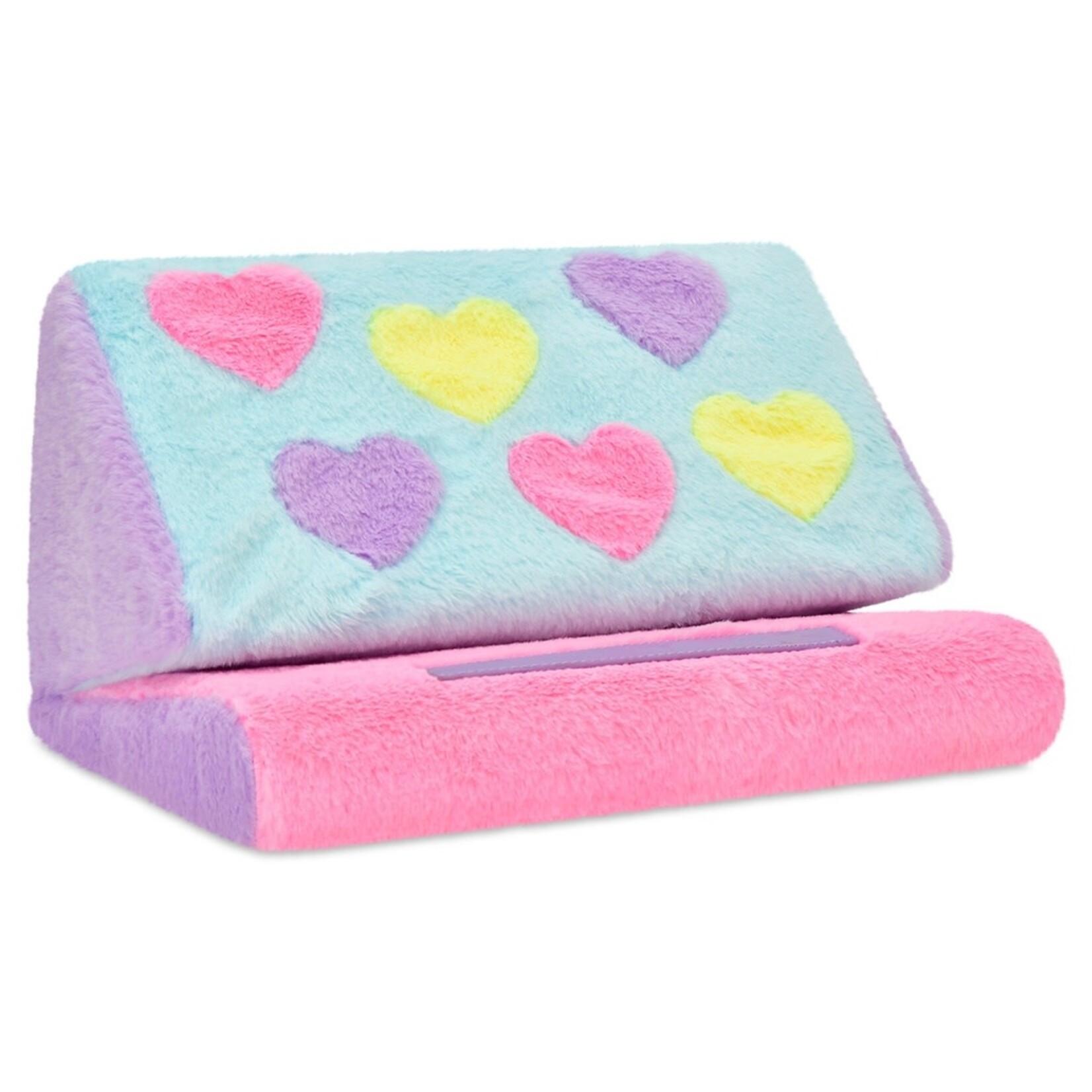 iscream Iscream Hearts Color Block Tablet Pillow