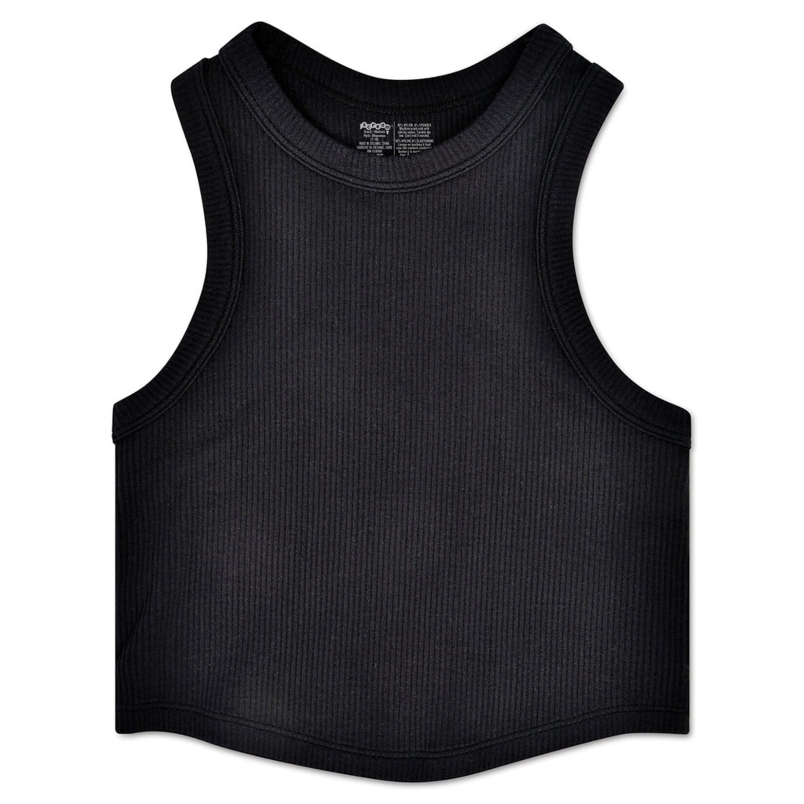 iscream Iscream Cropped Ribbed Racerback Tank Top