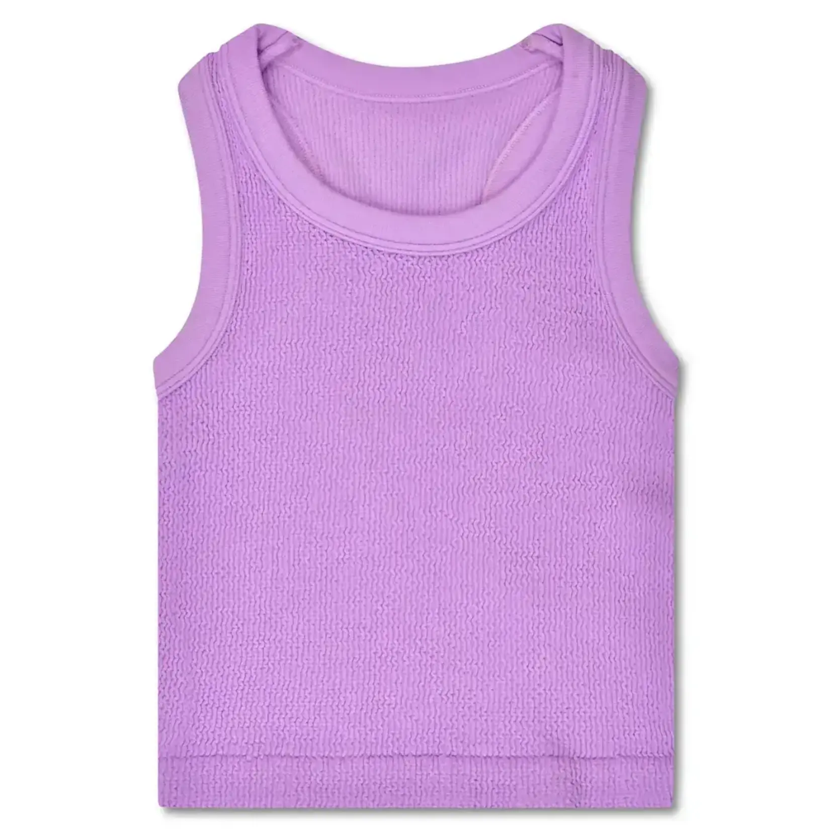 iscream Iscream Cropped Ribbed Racerback Tank Top