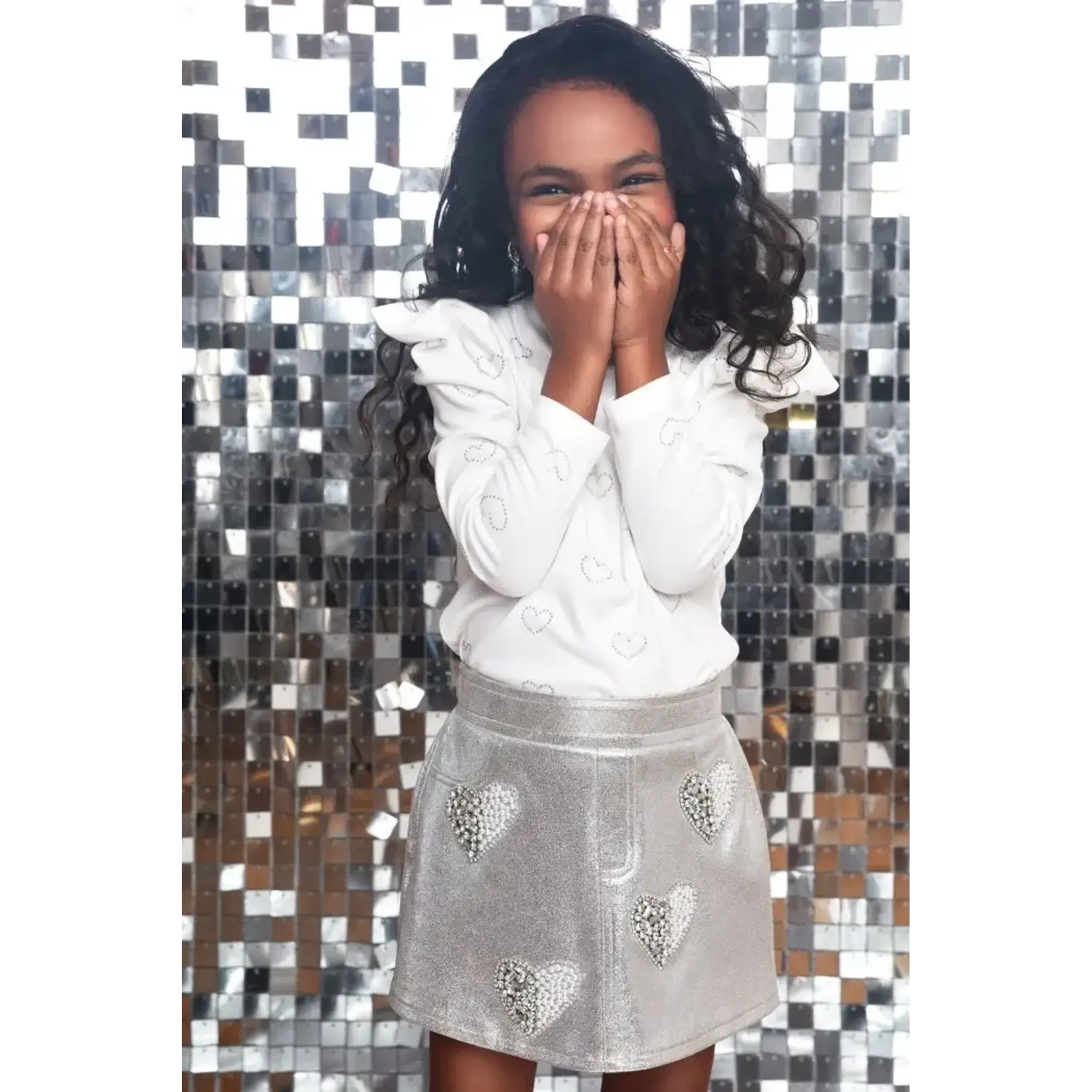 Mia New York Mia New York Silver Heart Skort