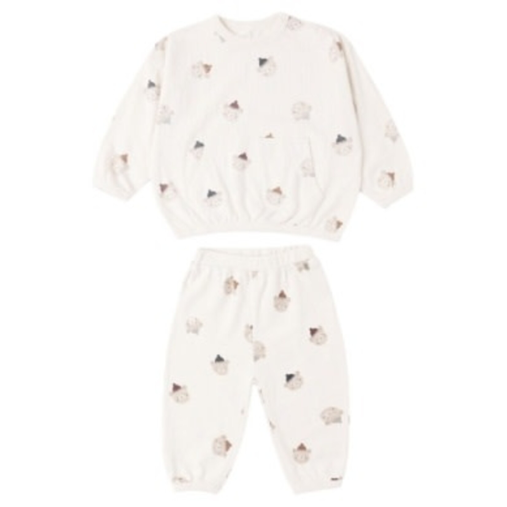 Rylee + Cru Rylee & Cru Natural Winter Bears Relaxed Set